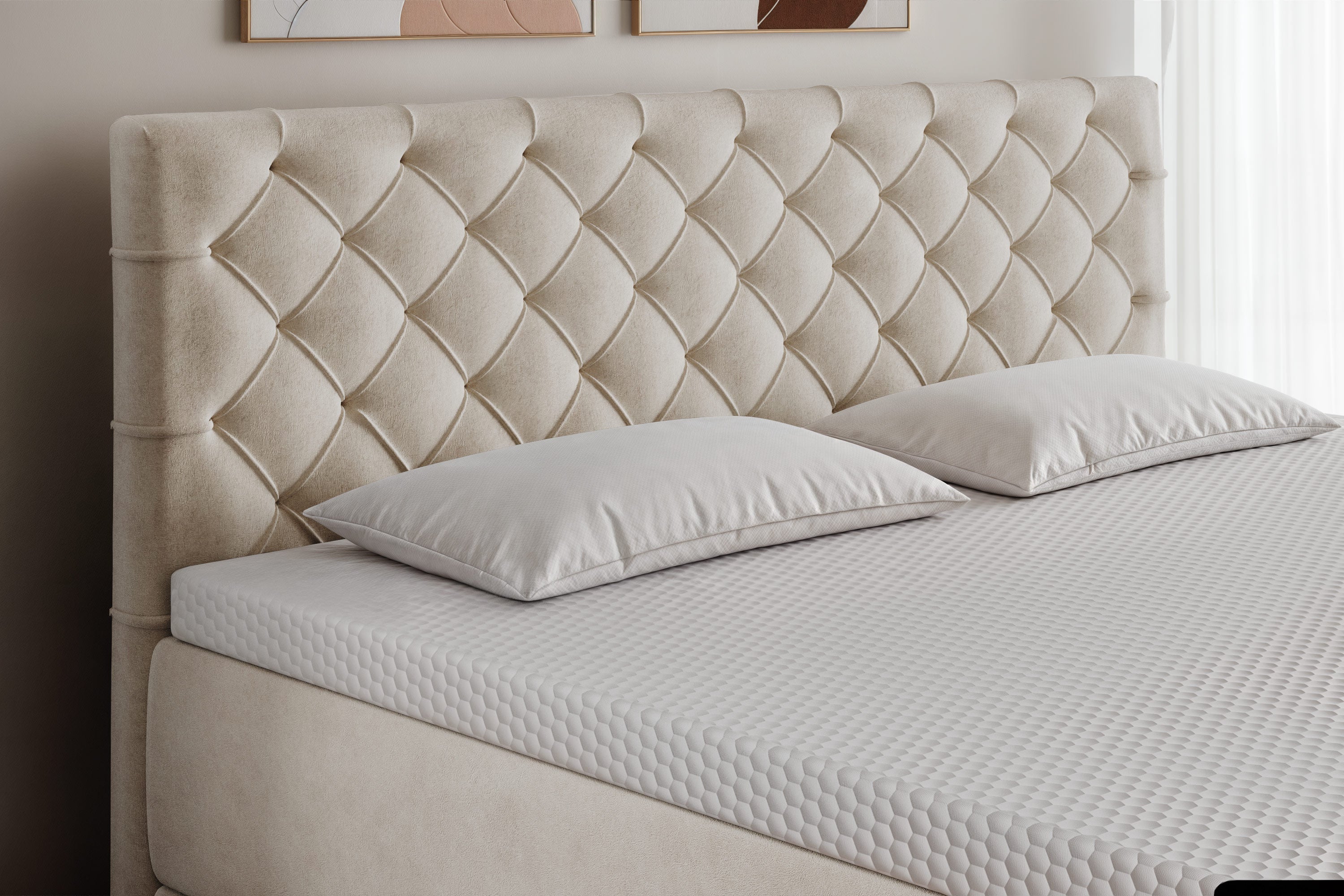 Di-Lara® Artemis Boxspringbett mit Matratze und Topper