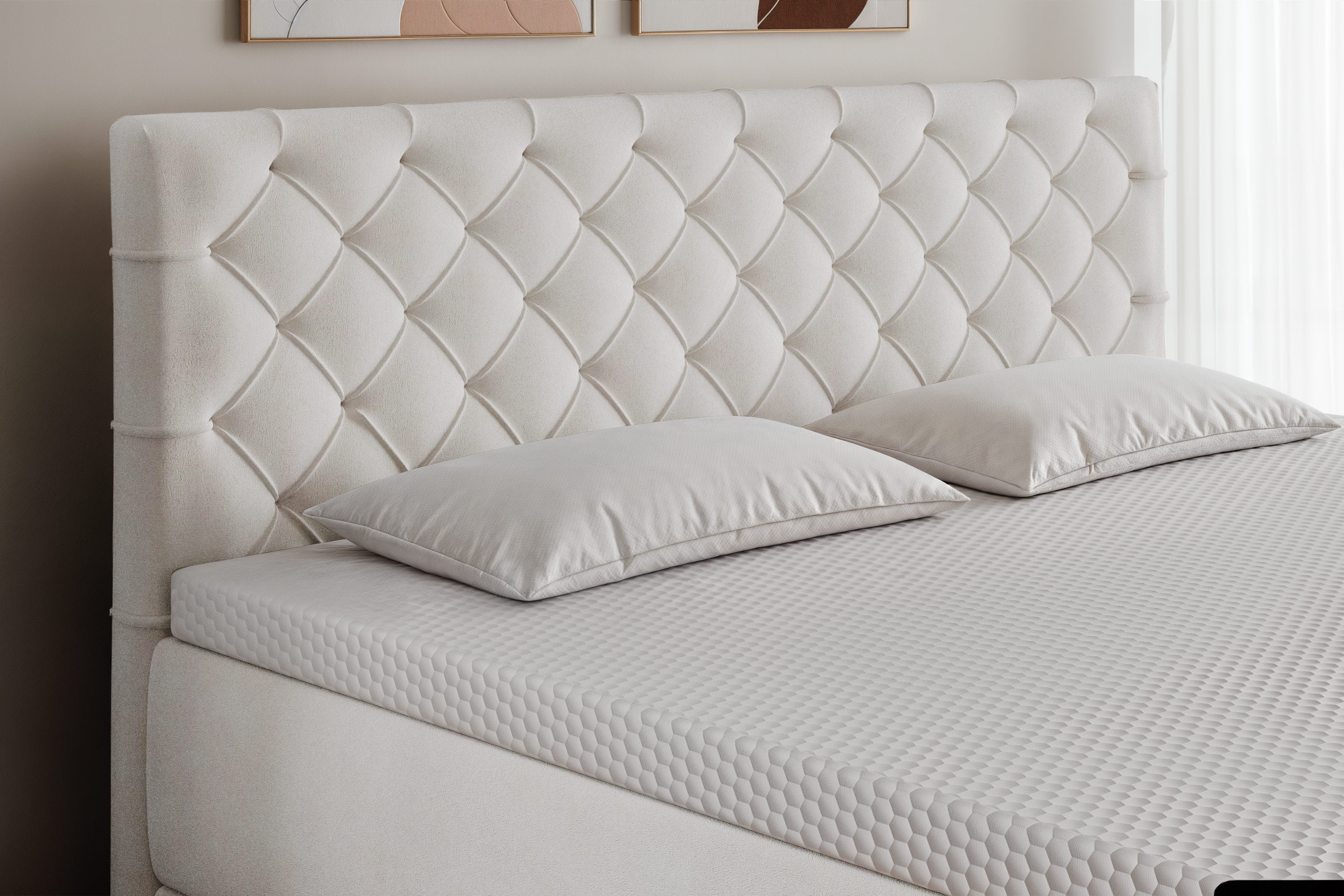 Di-Lara® Artemis Boxspringbett mit Matratze und Topper