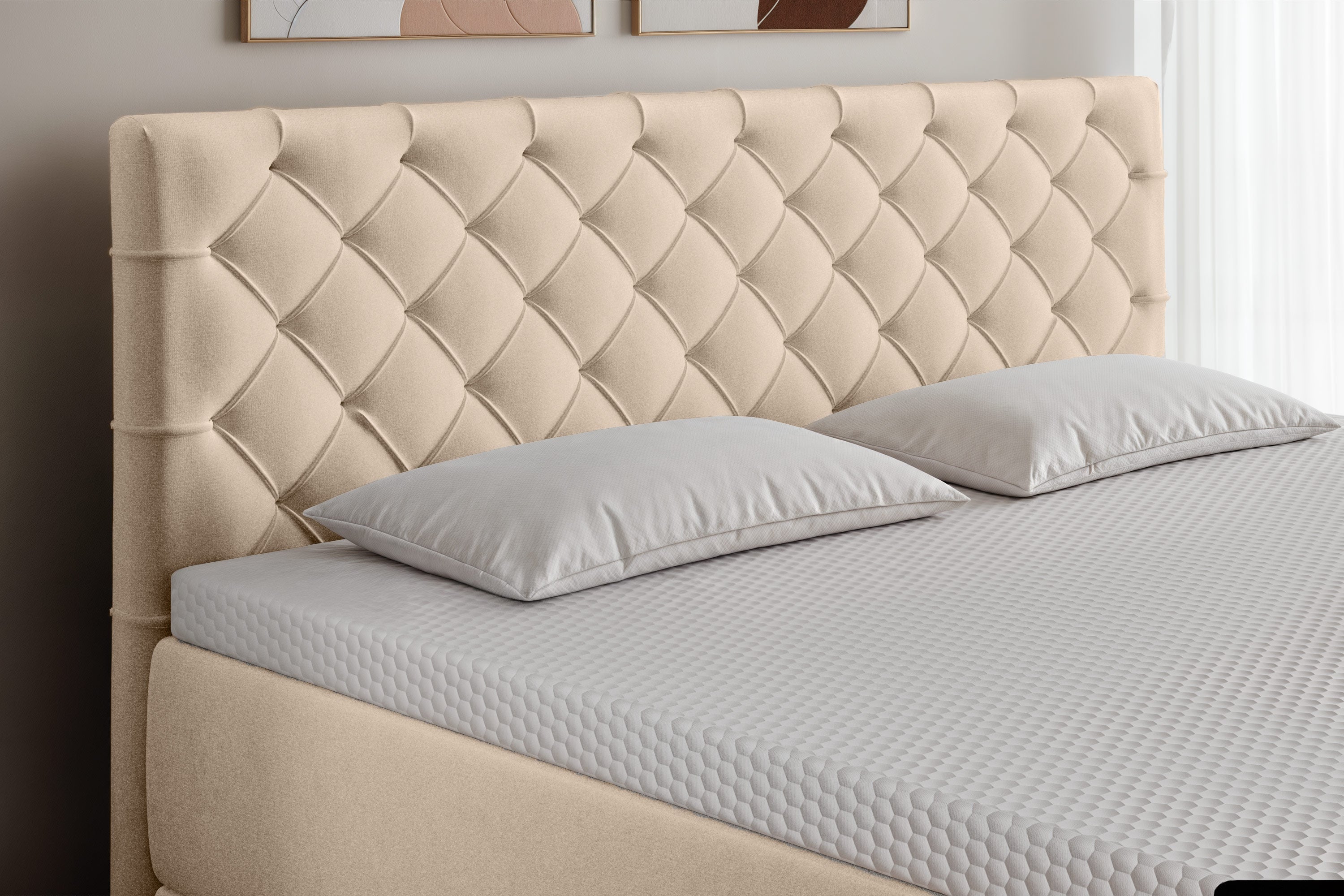 Di-Lara® Artemis Boxspringbett mit Matratze und Topper