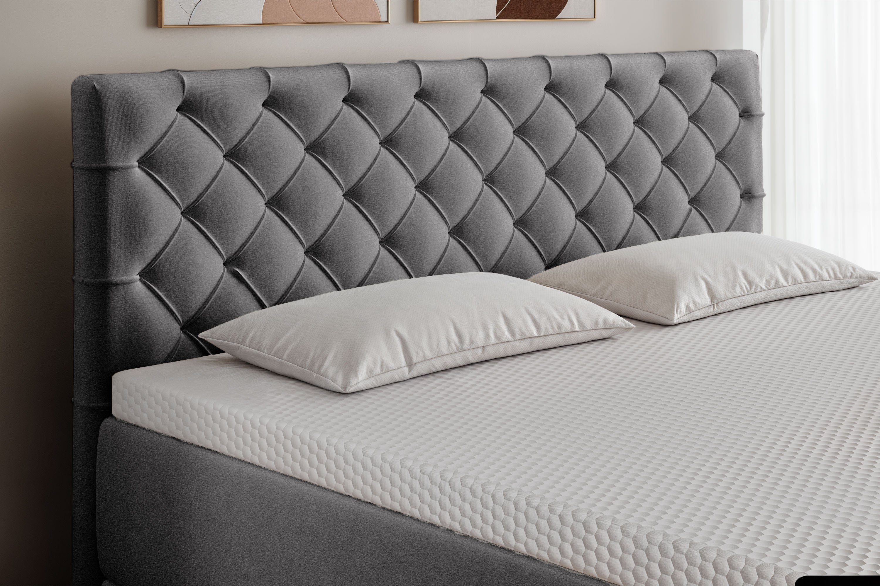 Di-Lara® Artemis Boxspringbett mit Matratze und Topper