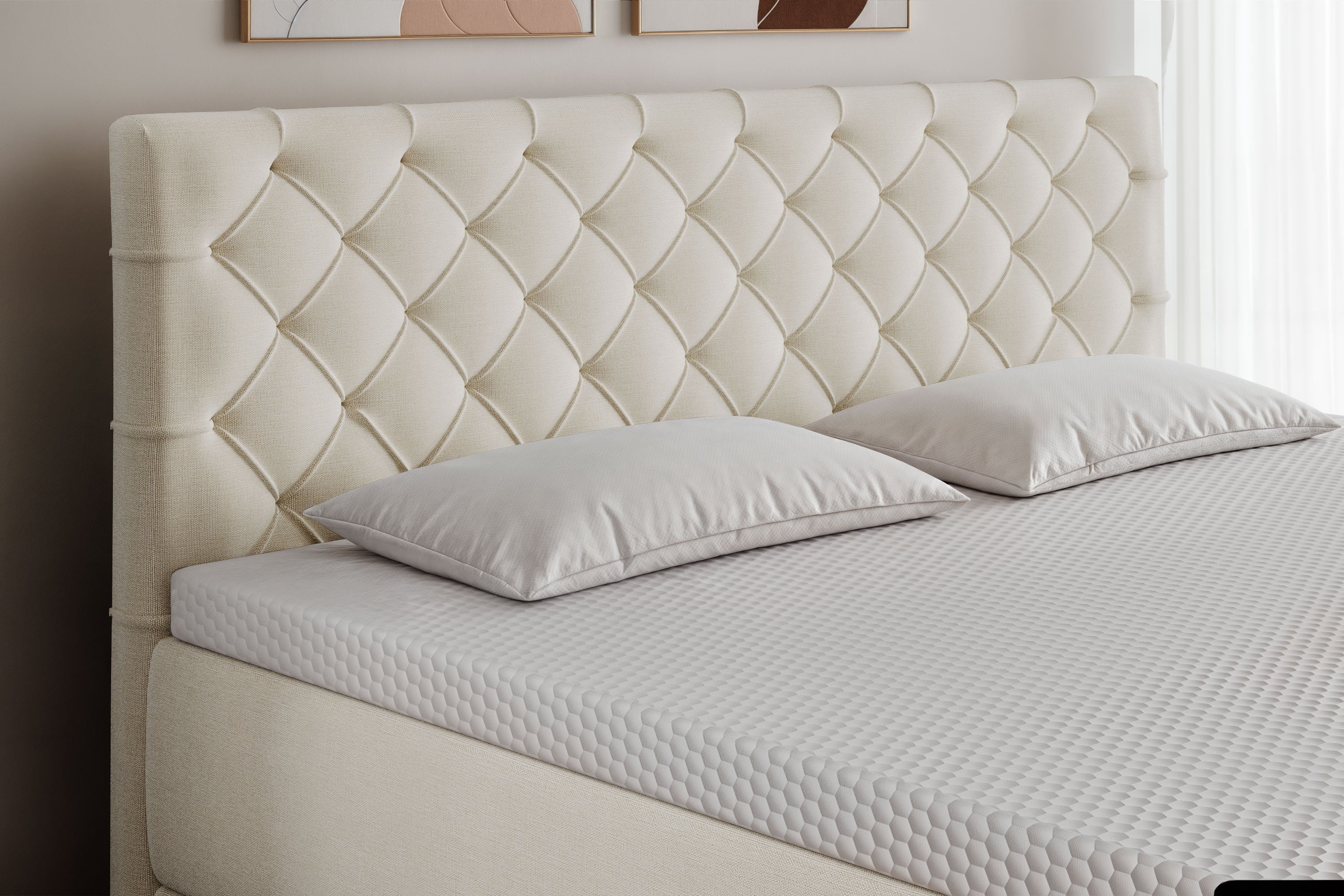 Di-Lara® Artemis Boxspringbett mit Matratze und Topper