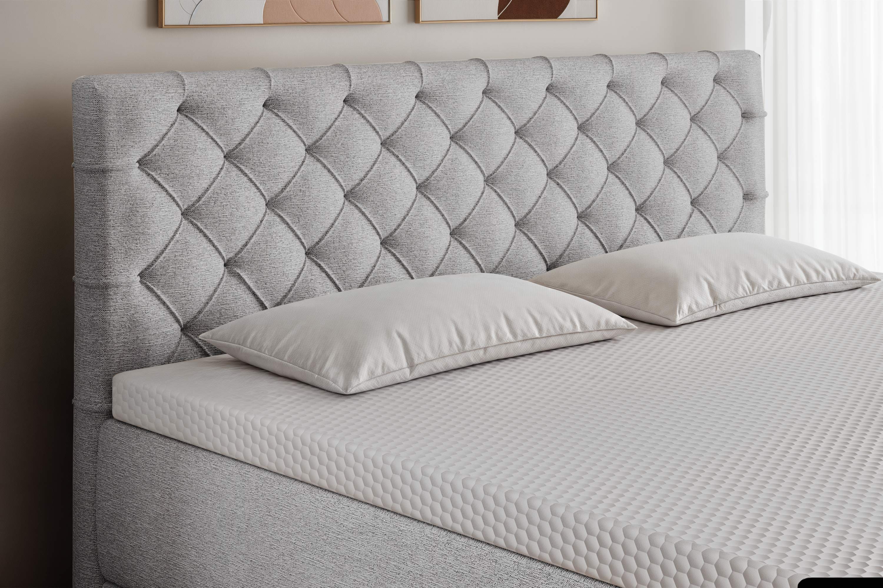 Di-Lara® Artemis Boxspringbett mit Matratze und Topper