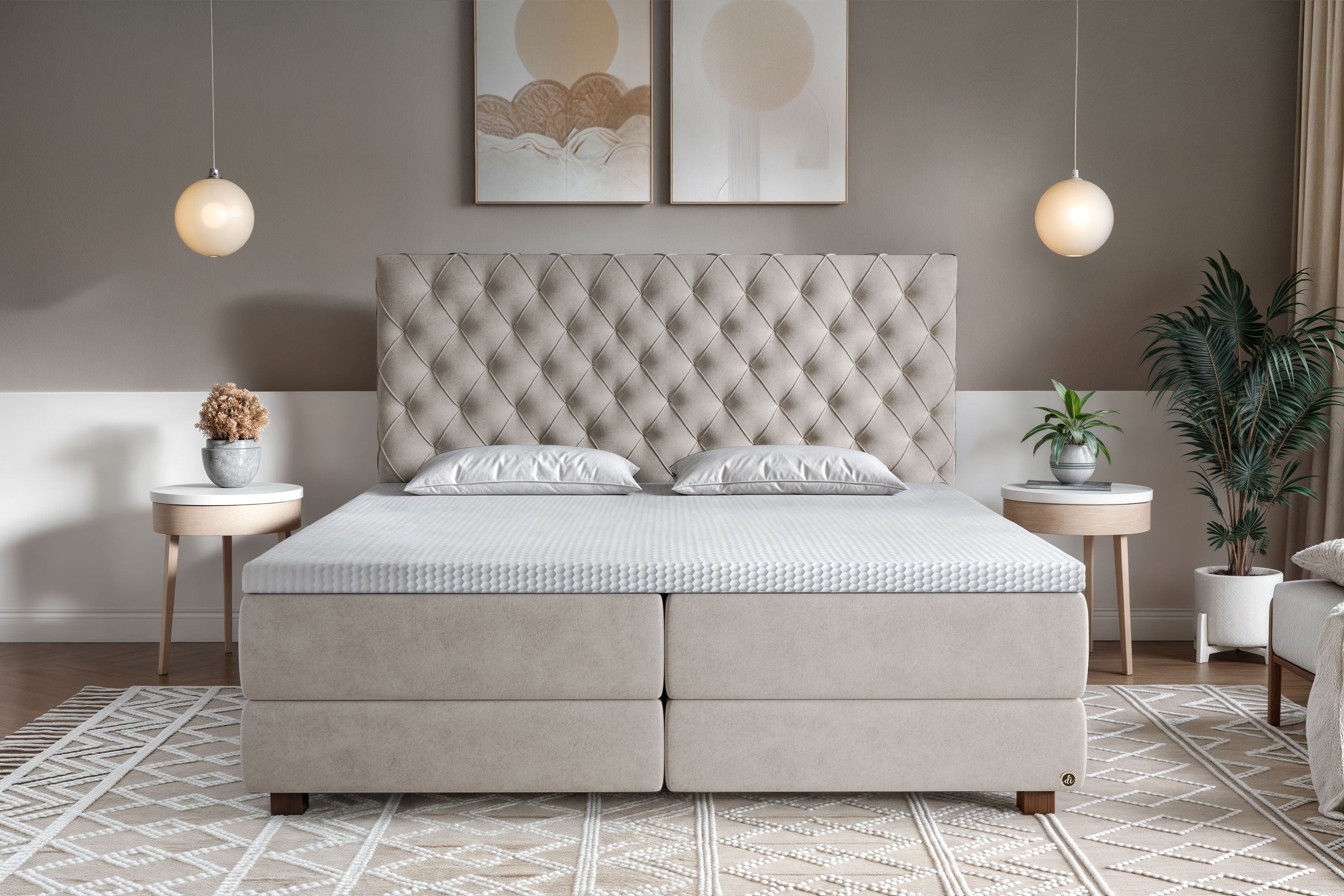 Di-Lara® Xenia Boxspringbett mit Matratze und Topper