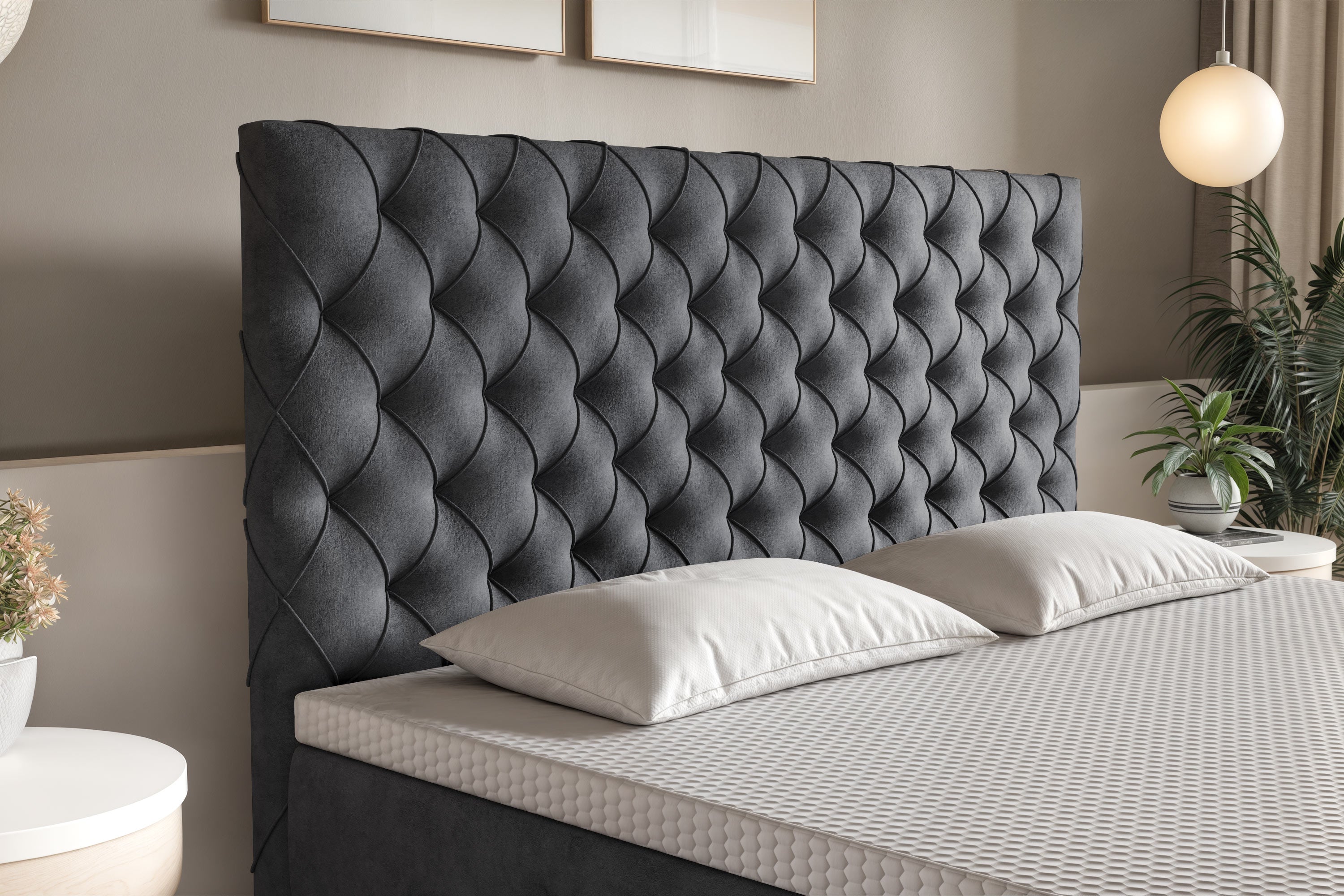 Di-Lara® Xenia Boxspringbett mit Matratze und Topper