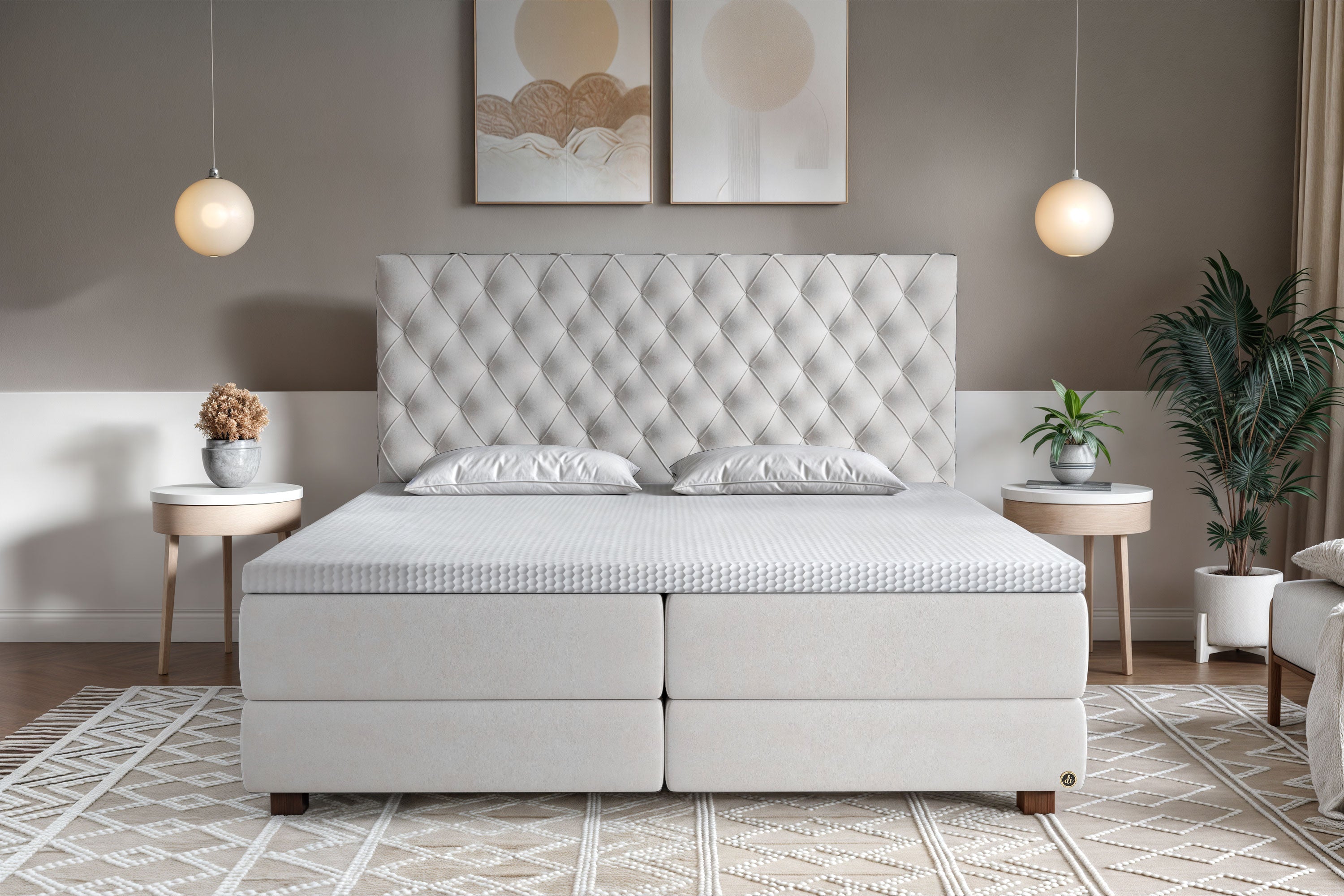 Di-Lara® Xenia Boxspringbett mit Matratze und Topper