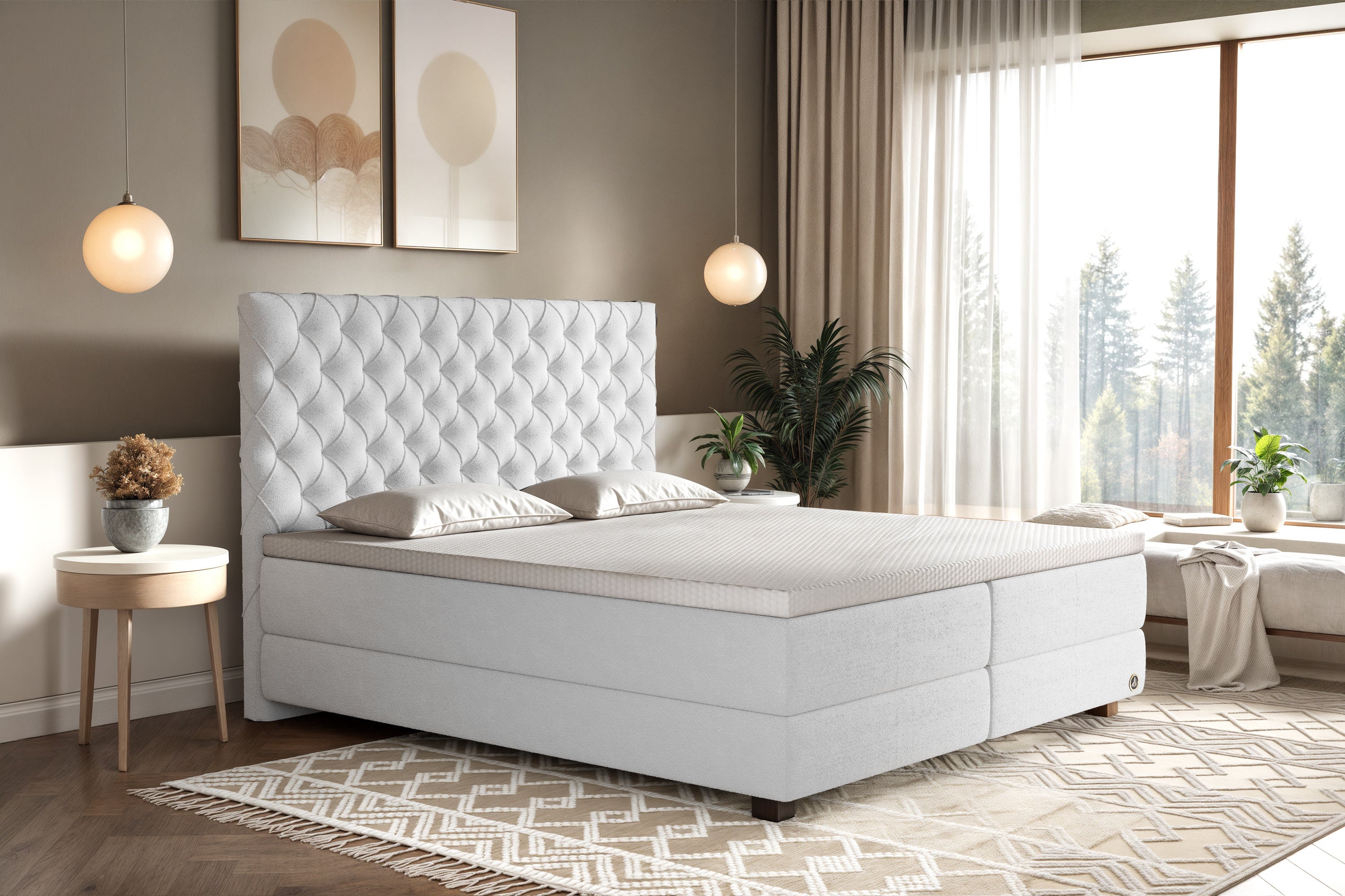 Di-Lara® Xenia Boxspringbett mit Matratze und Topper