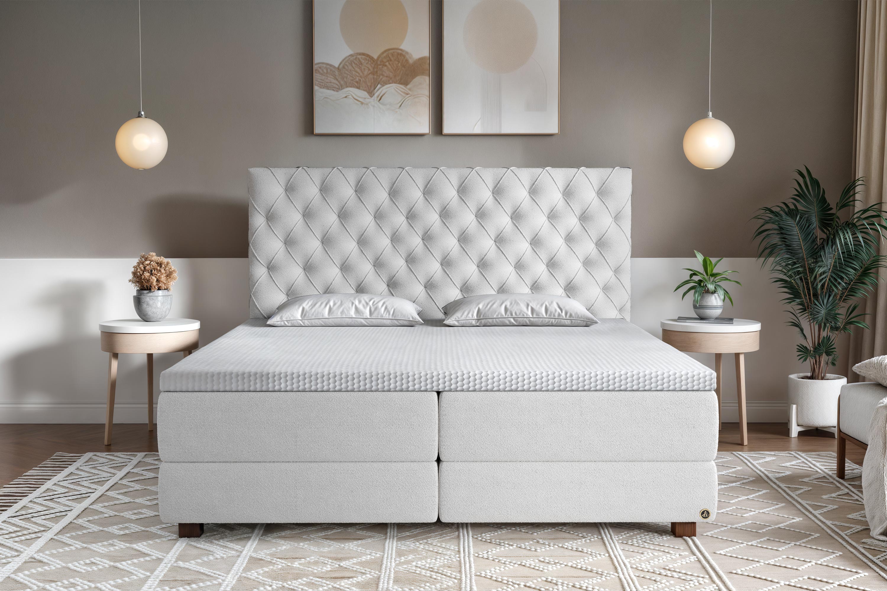 Di-Lara® Xenia Boxspringbett mit Matratze und Topper