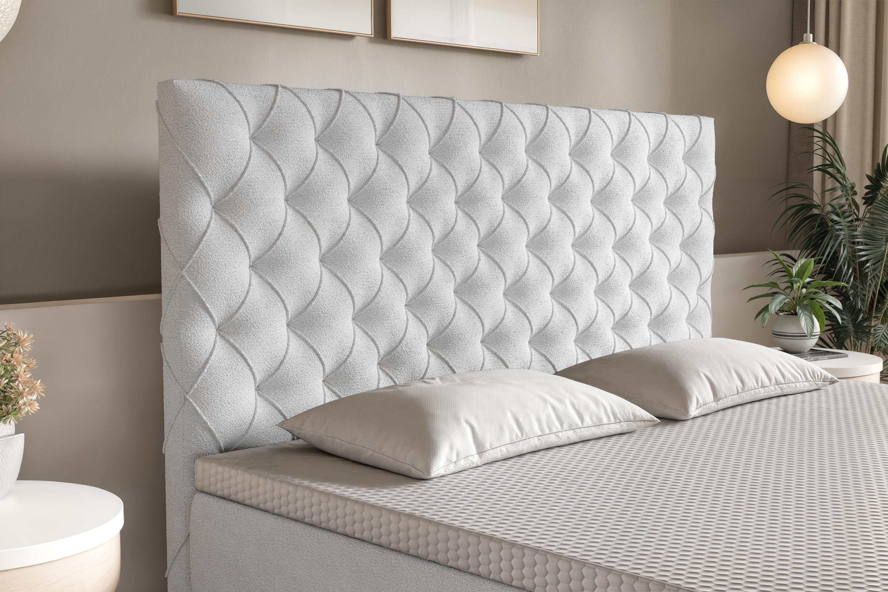 Di-Lara® Xenia Boxspringbett mit Matratze und Topper