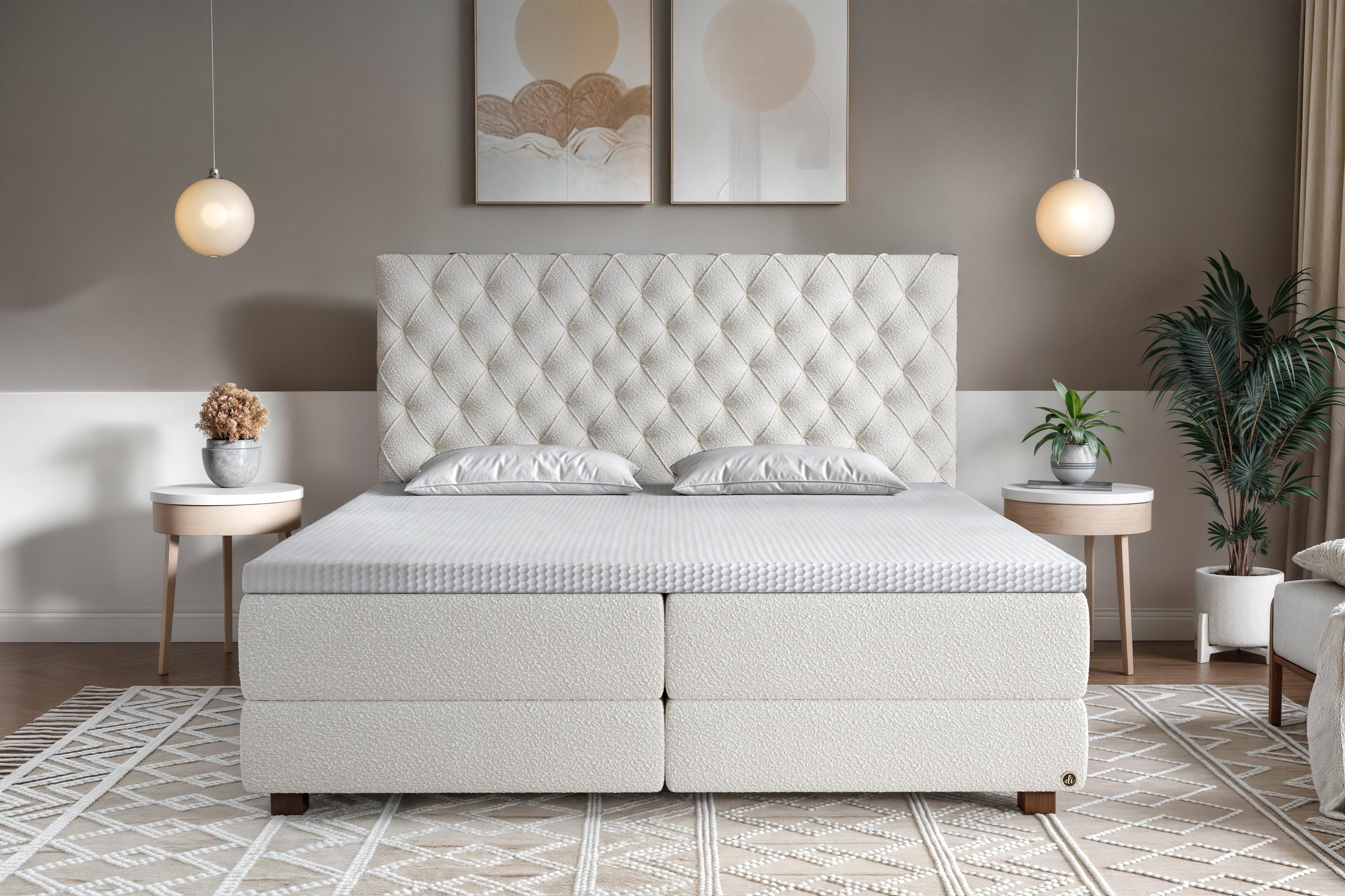 Di-Lara® Xenia Boxspringbett mit Matratze und Topper