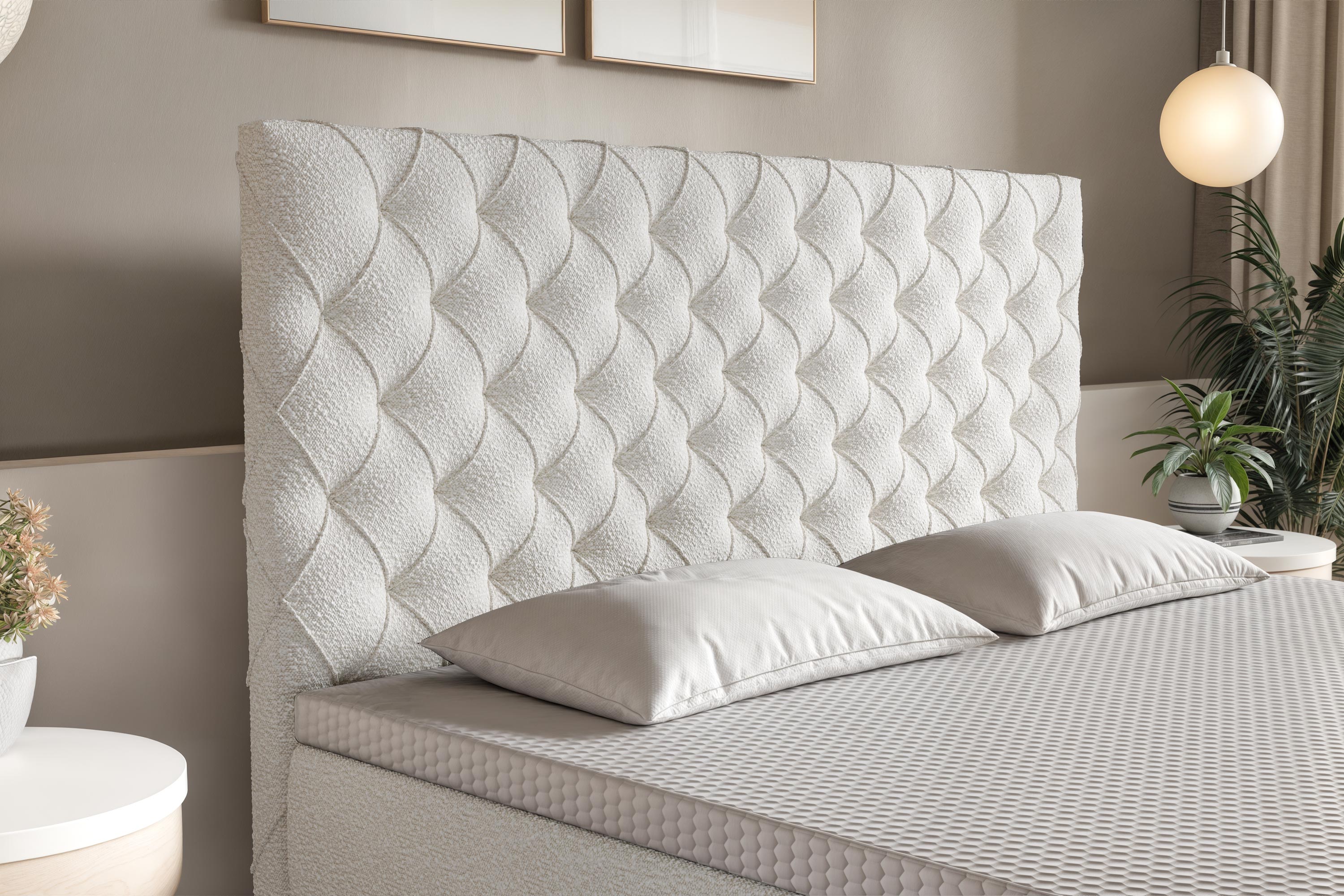 Di-Lara® Xenia Boxspringbett mit Matratze und Topper