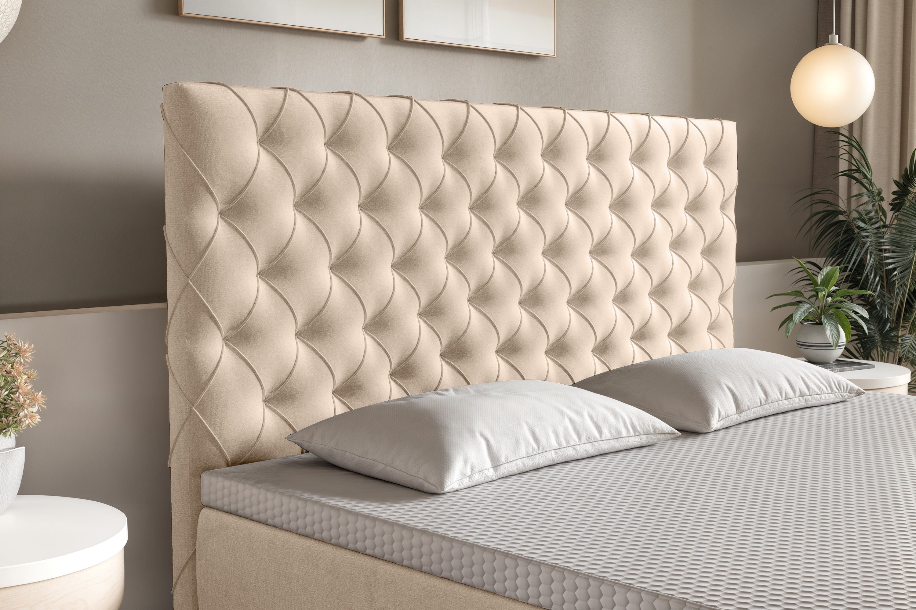 Di-Lara® Xenia Boxspringbett mit Matratze und Topper