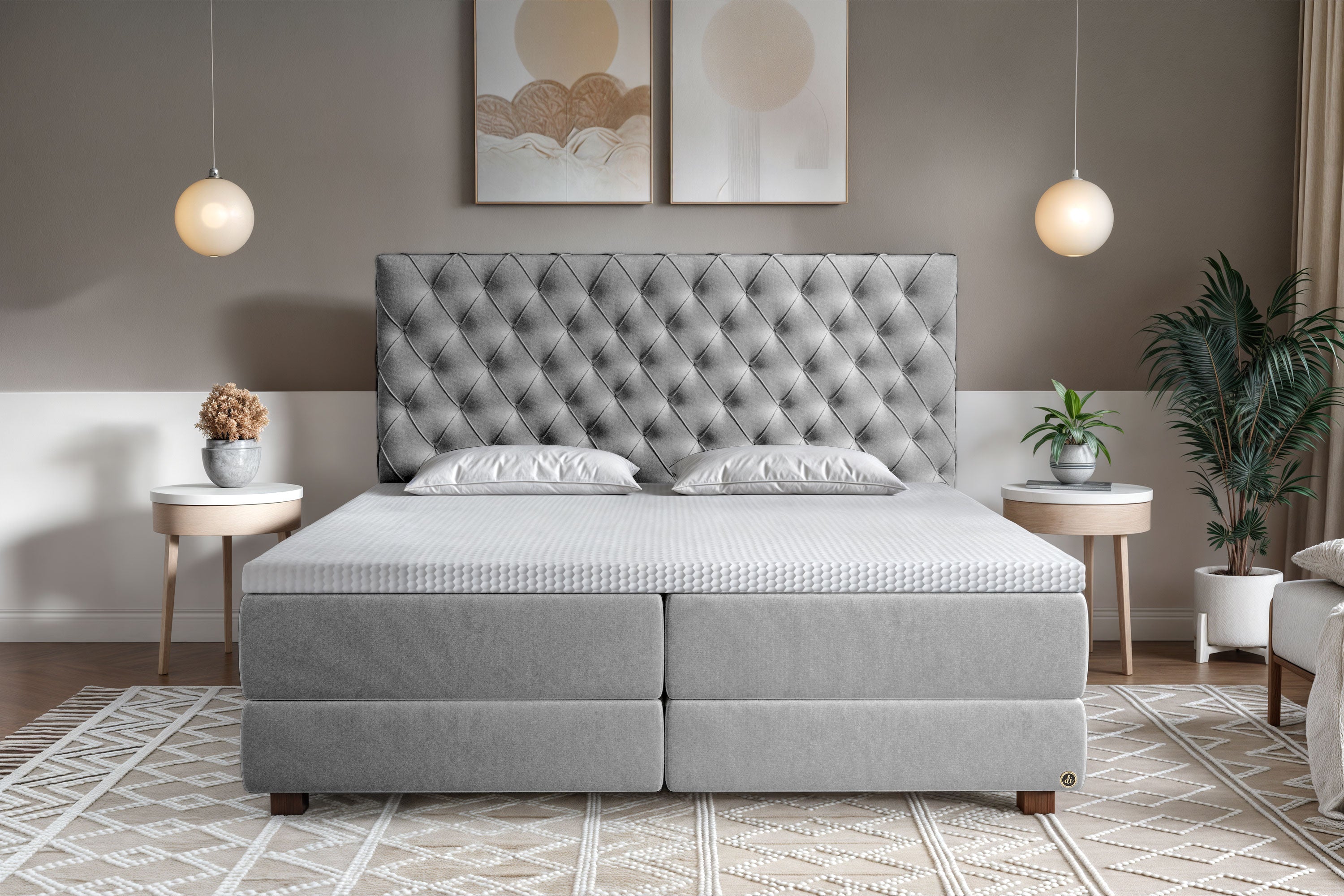 Di-Lara® Xenia Boxspringbett mit Matratze und Topper