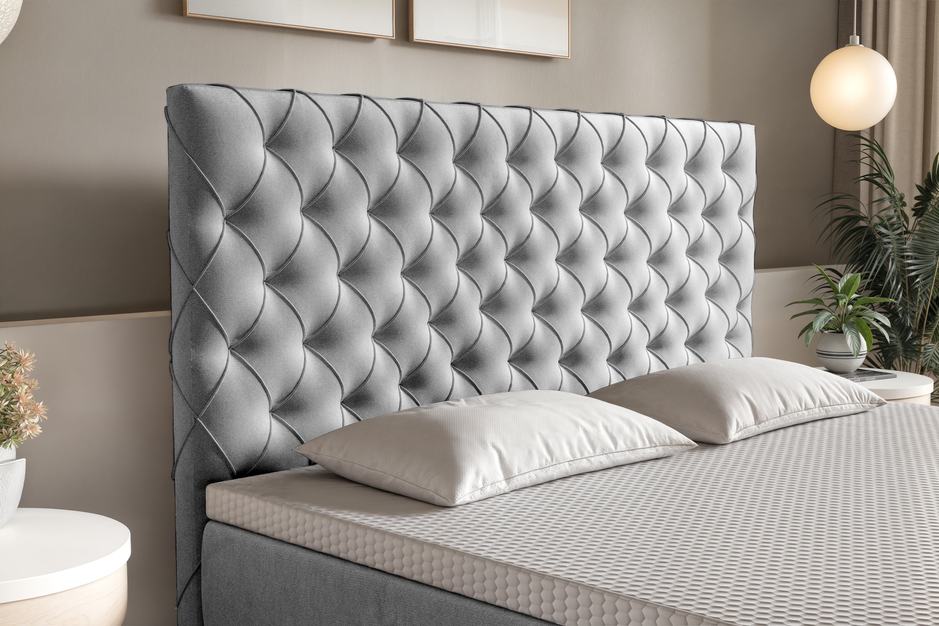 Di-Lara® Xenia Boxspringbett mit Matratze und Topper