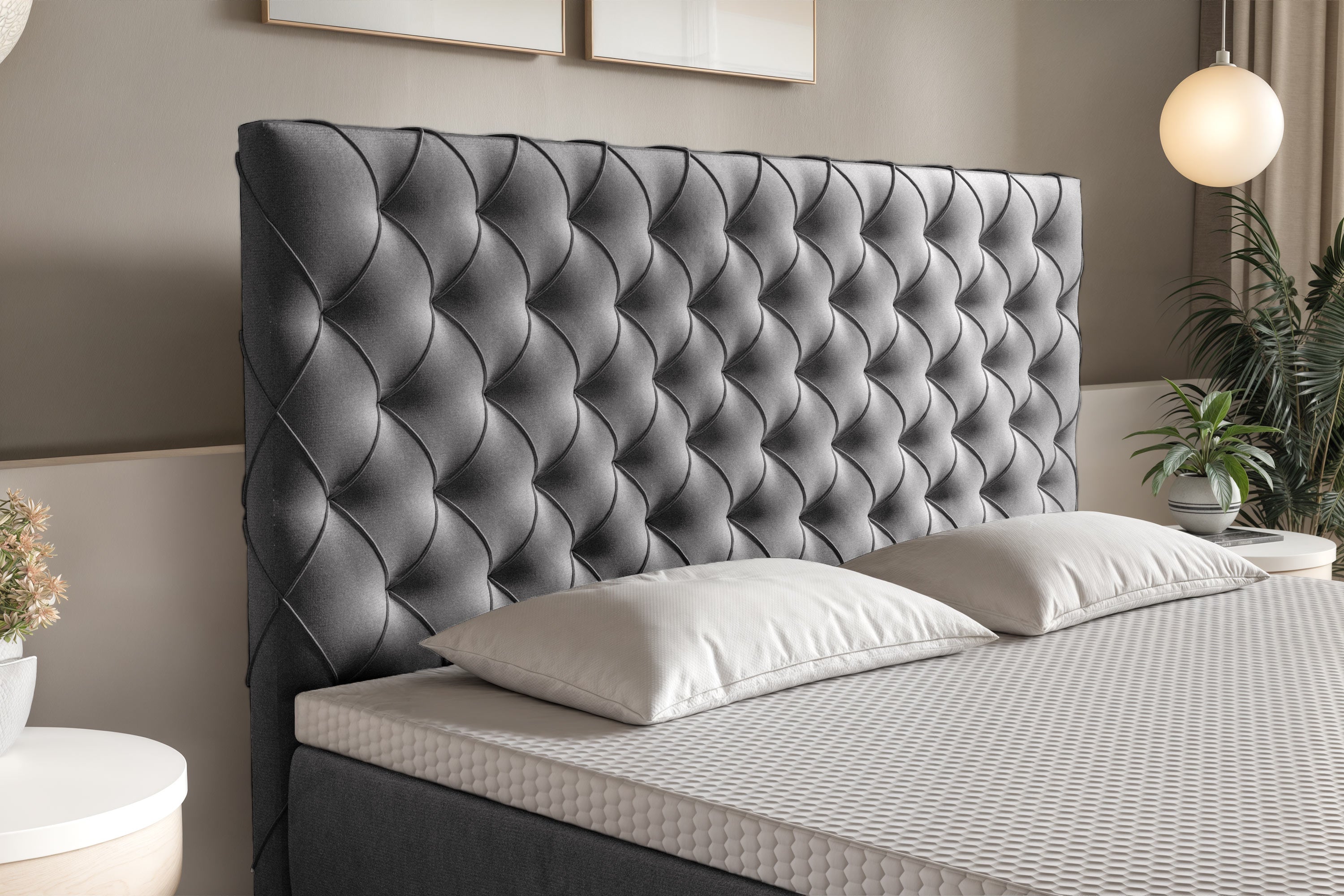 Di-Lara® Xenia Boxspringbett mit Matratze und Topper