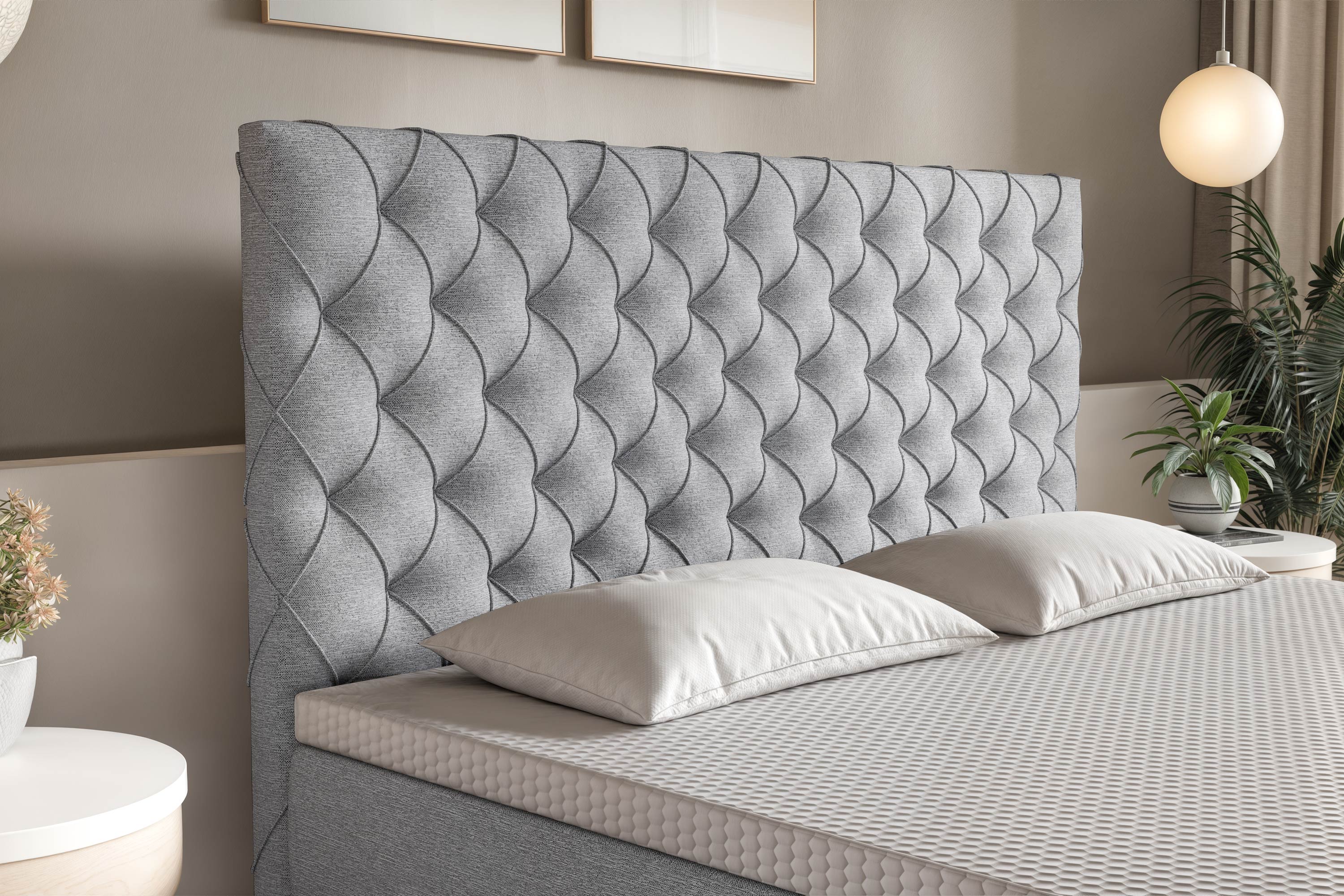 Di-Lara® Xenia Boxspringbett mit Matratze und Topper