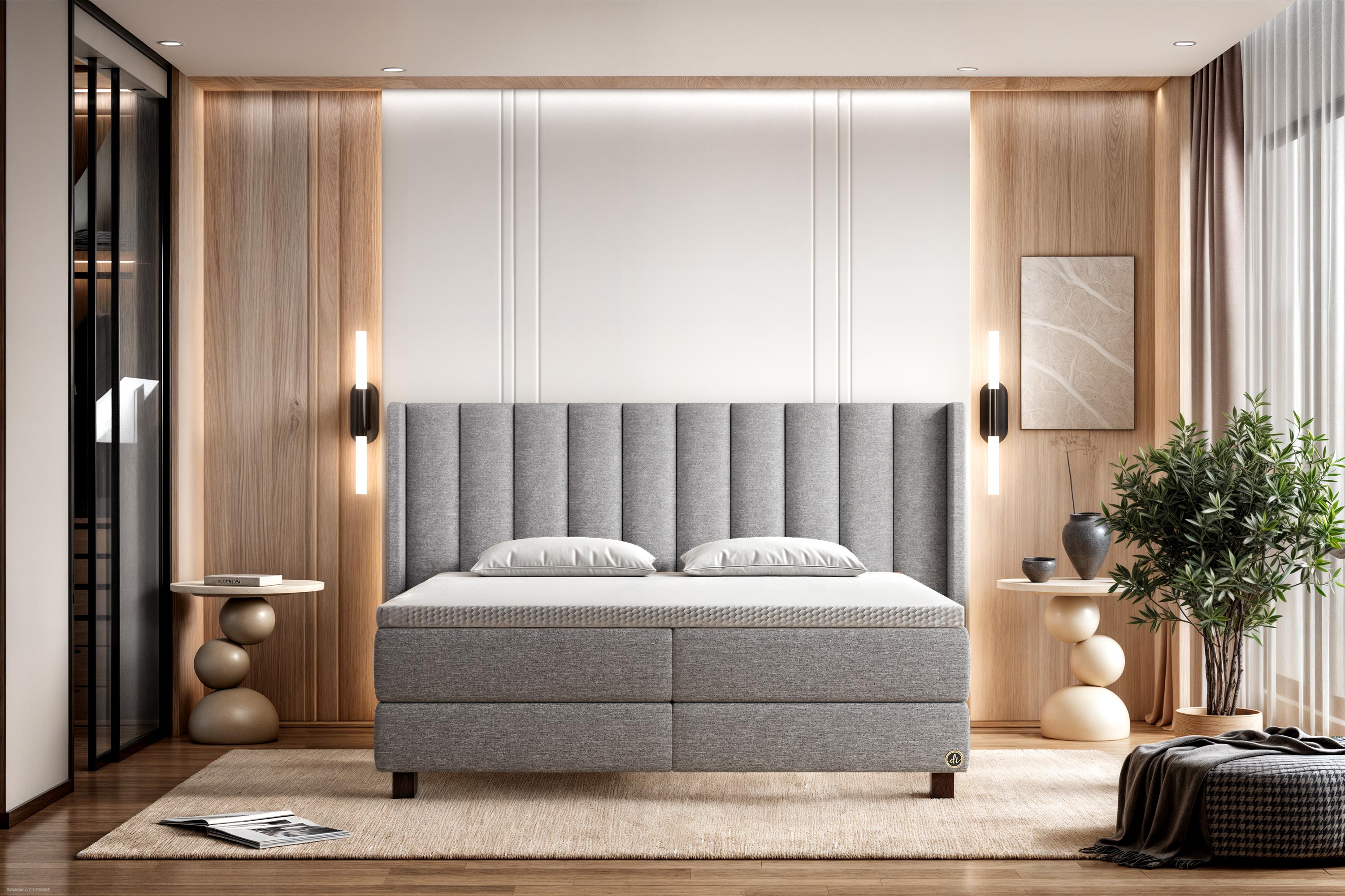 Di-Lara® Zorya Boxspringbett mit Matratze und Topper