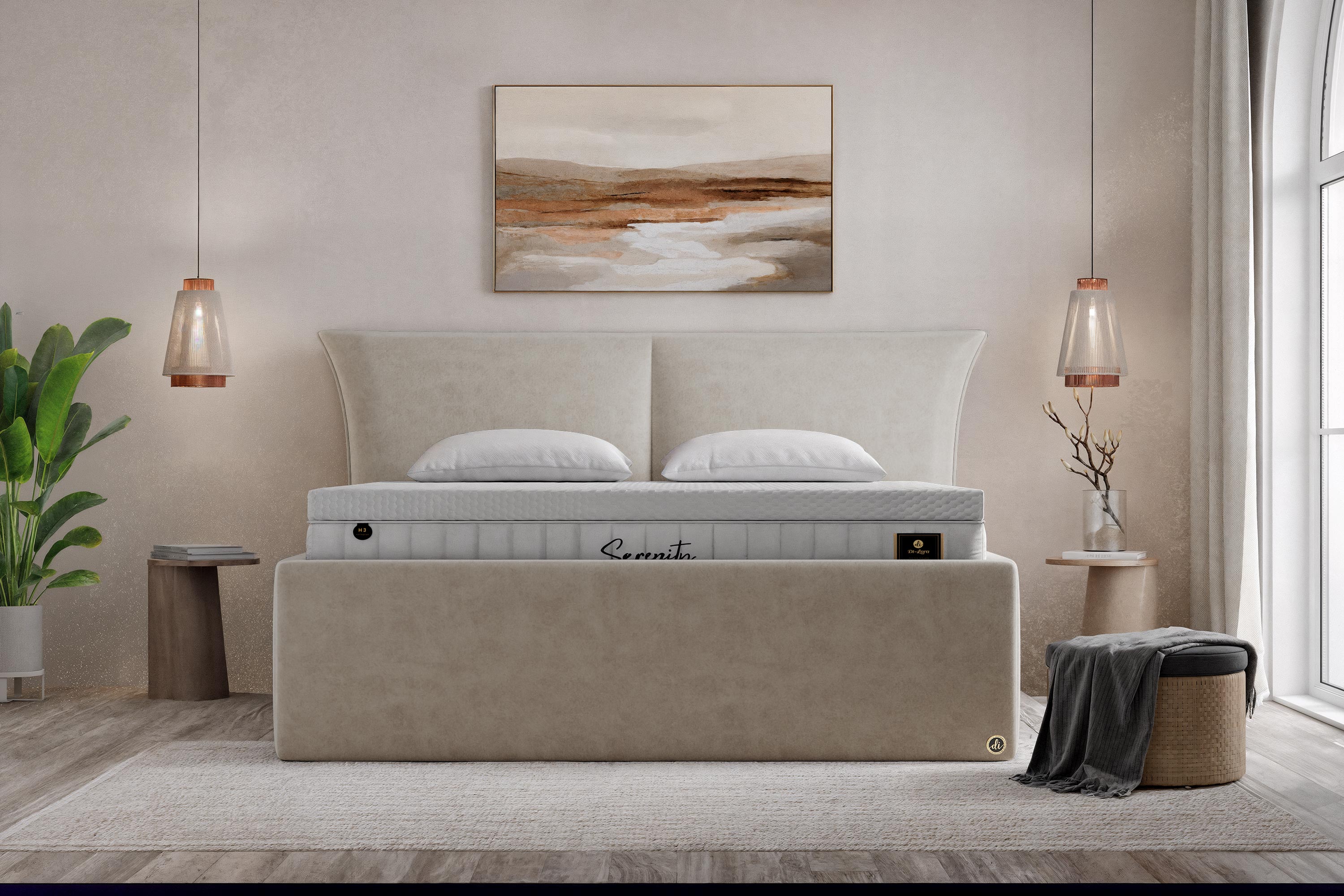 Di-Lara® Asteria Polsterbett mit Stauraum