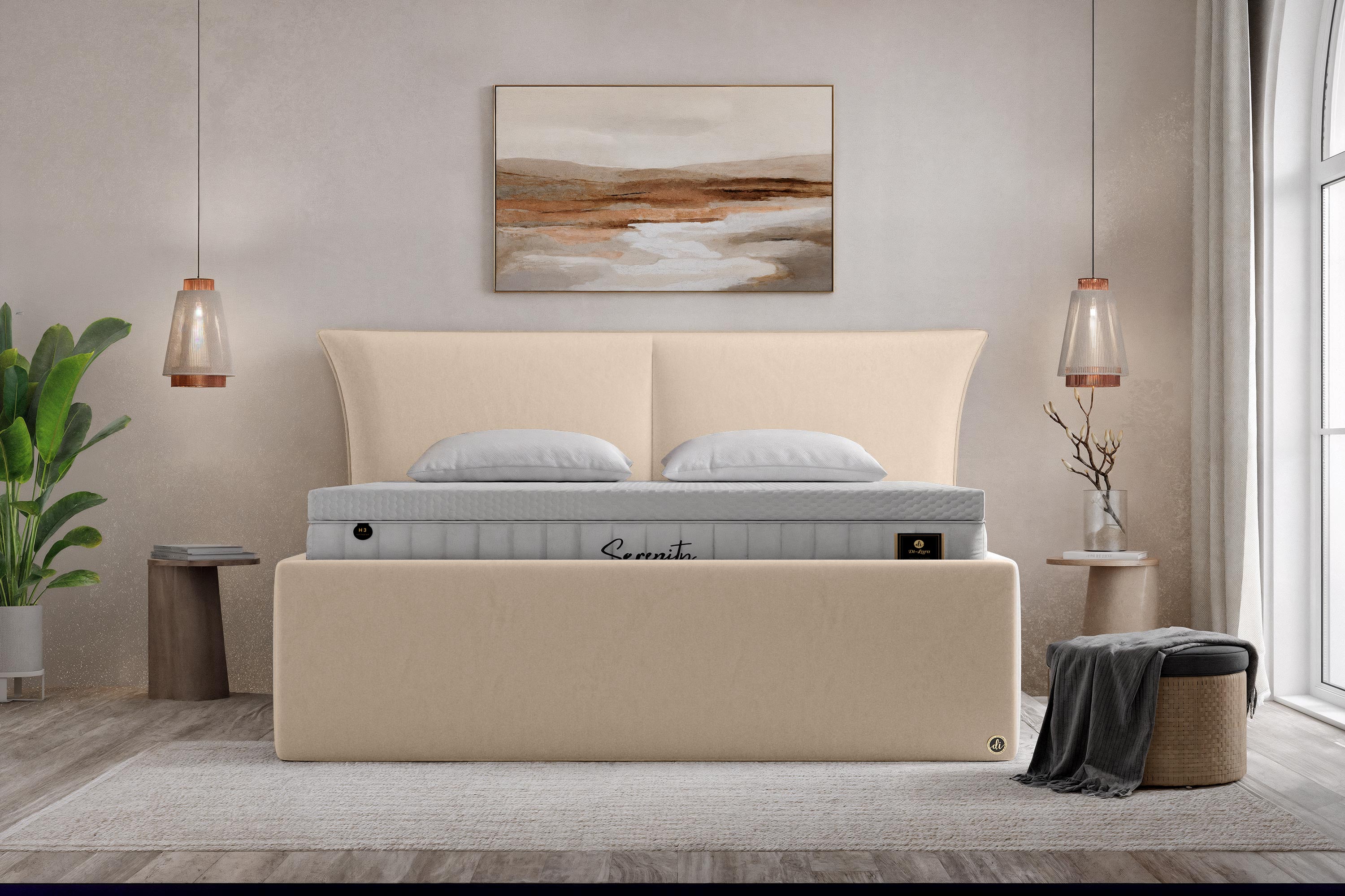 Di-Lara® Asteria Polsterbett mit Stauraum