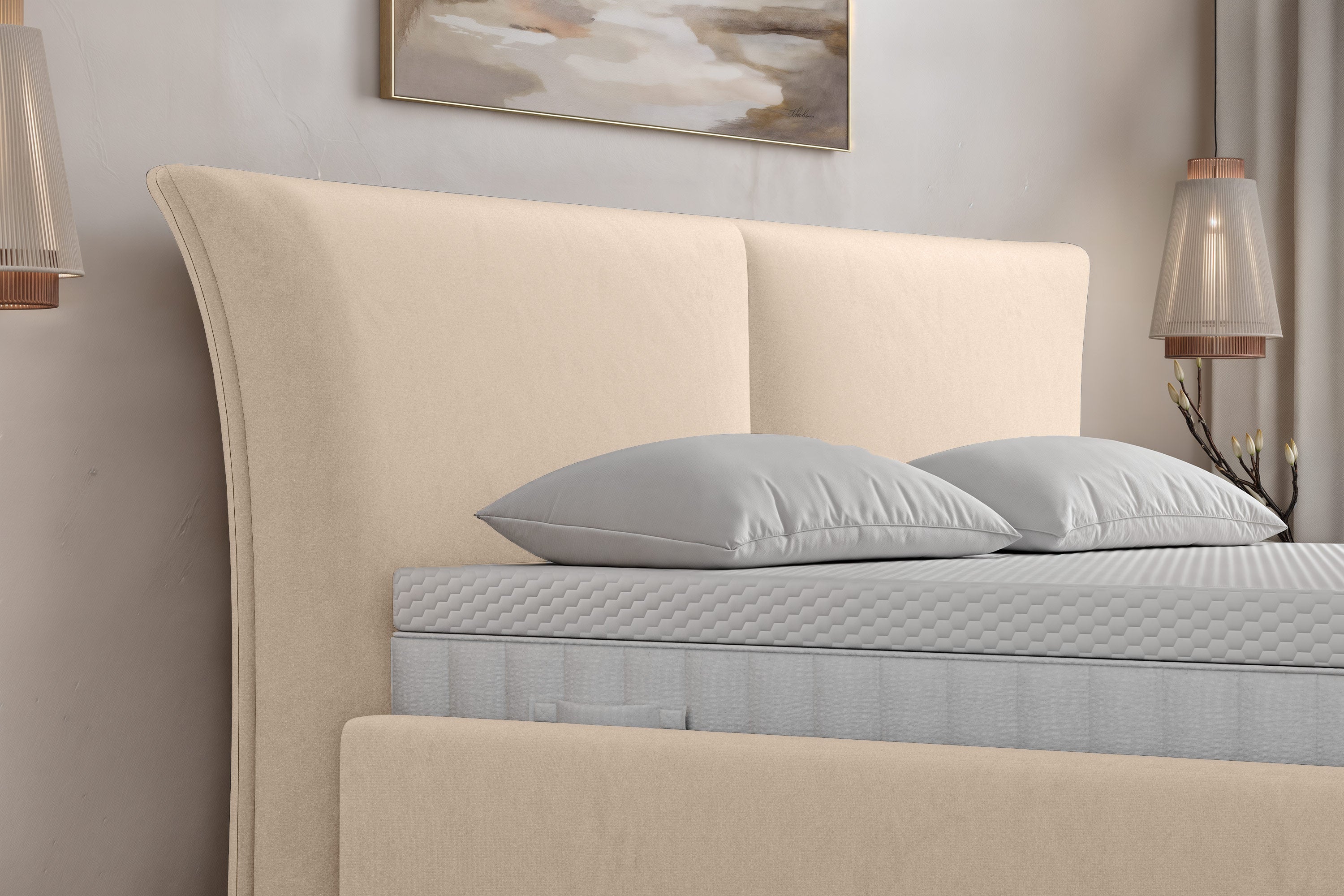 Di-Lara® Asteria Polsterbett mit Stauraum