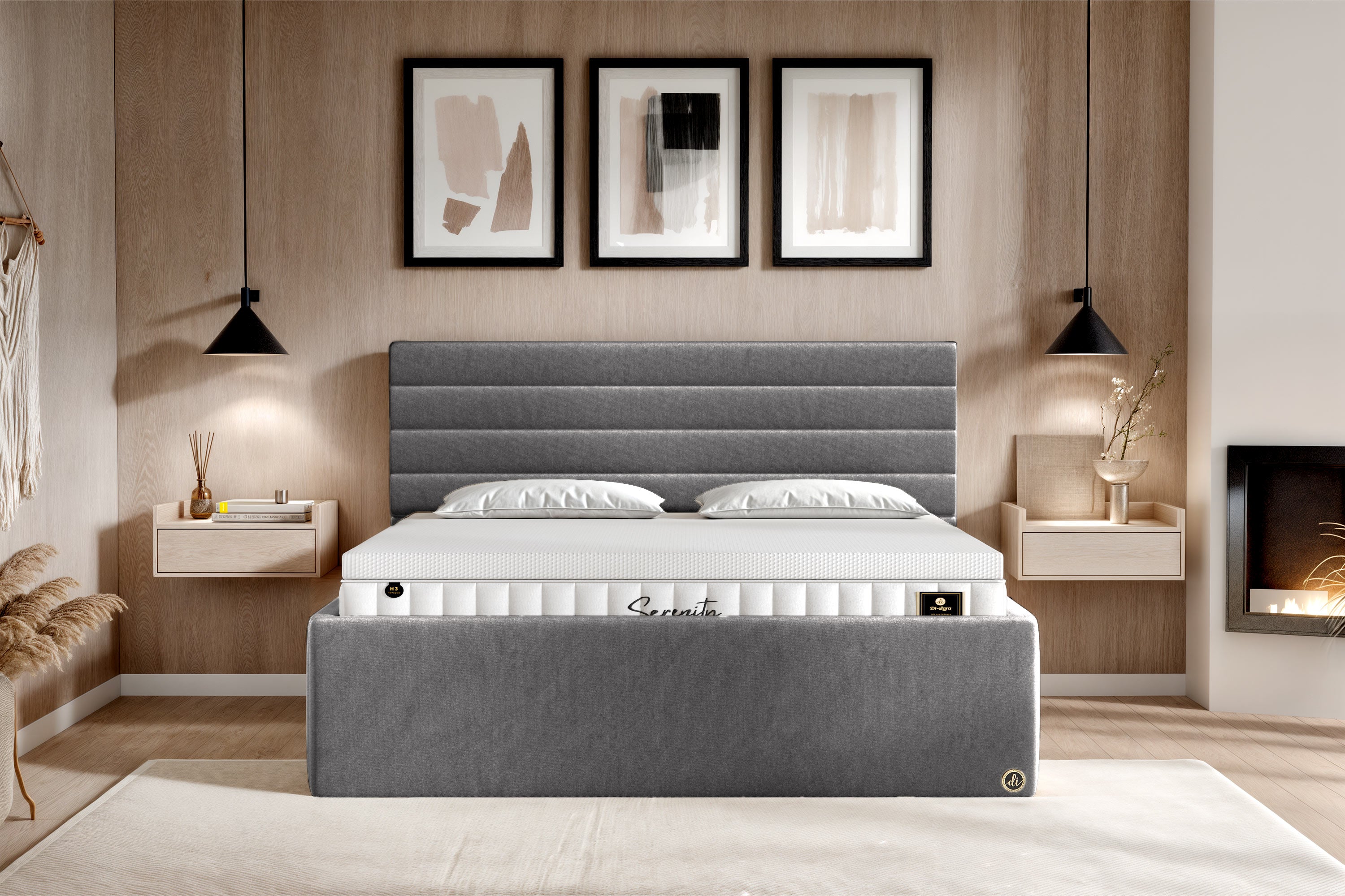 Di-Lara® Eos Polsterbett mit Stauraum
