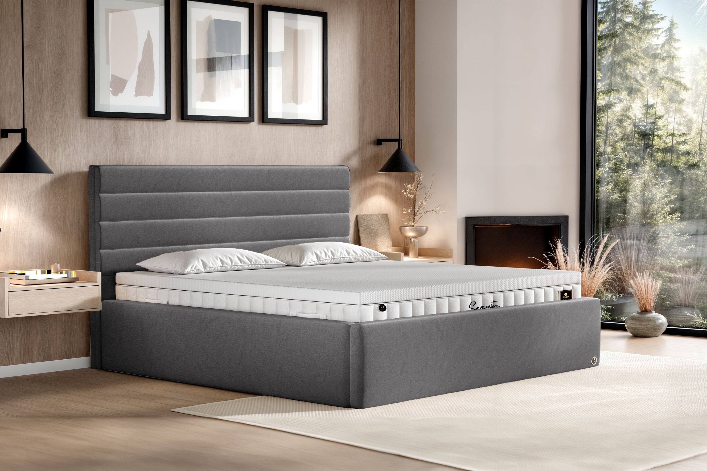 Di-Lara® Eos Polsterbett mit Stauraum