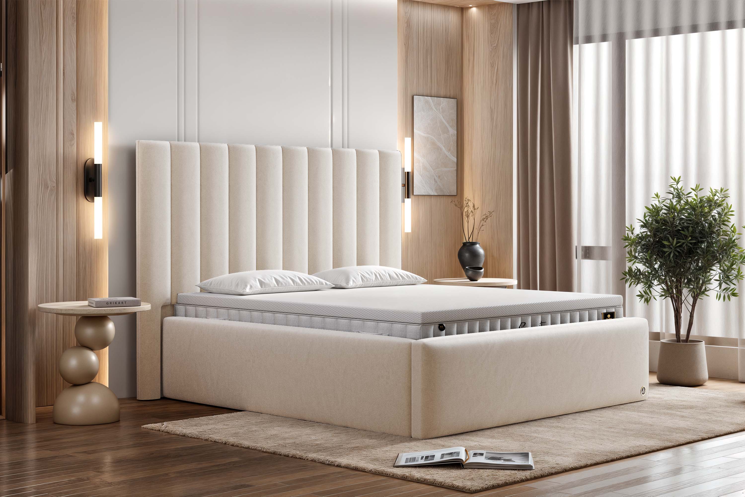 bett 200x200 mit aufbewahrung Polsterbett Hera Handmade in Berlin & Stauraum – Di-Lara® Betten