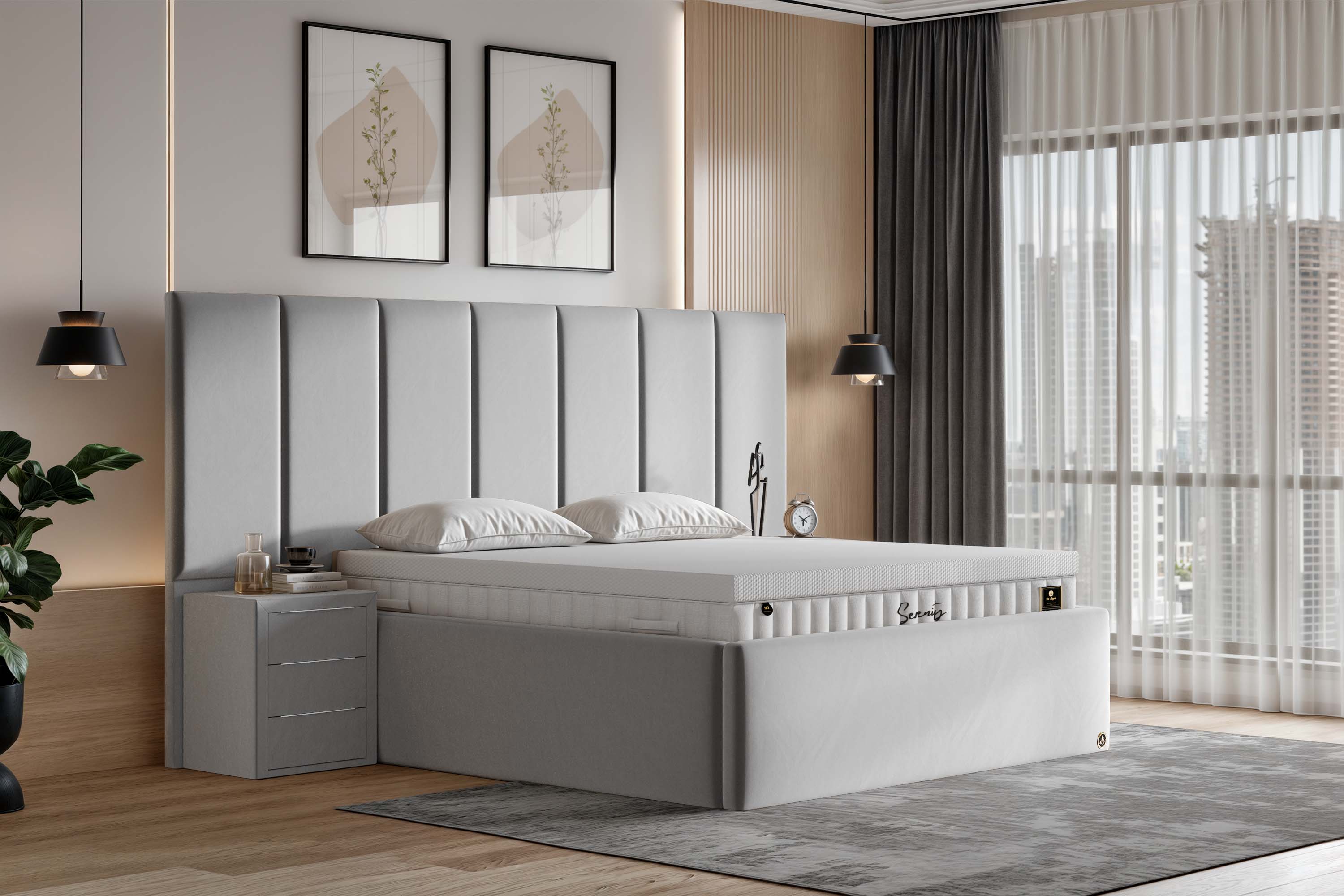 Di-Lara® Victoria Polsterbett mit Stauraum