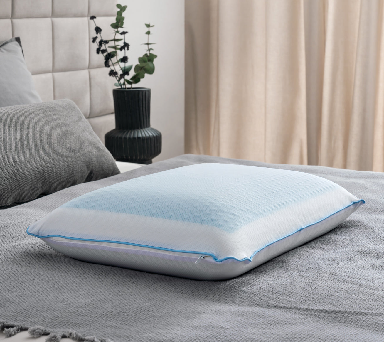 Di-Lara® Bonni Gelkissen - Kopfkissen mit Coolbezug