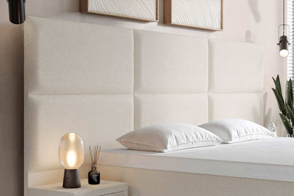 Di-Lara® Athene Boxspringbett mit Matratze und Topper inkl. 2 Nachtkommoden