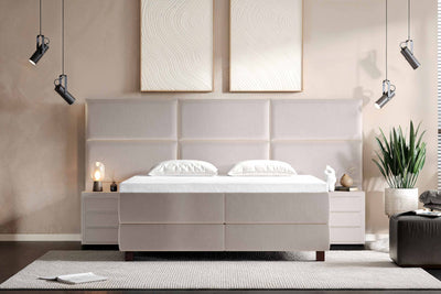 Di-Lara® Athene Boxspringbett mit Matratze(n) und Topper inkl. 2 Nachtkommoden