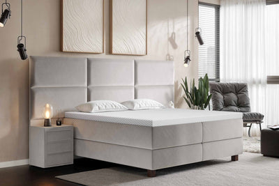 Di-Lara® Athene Boxspringbett mit Matratze(n) und Topper inkl. 2 Nachtkommoden