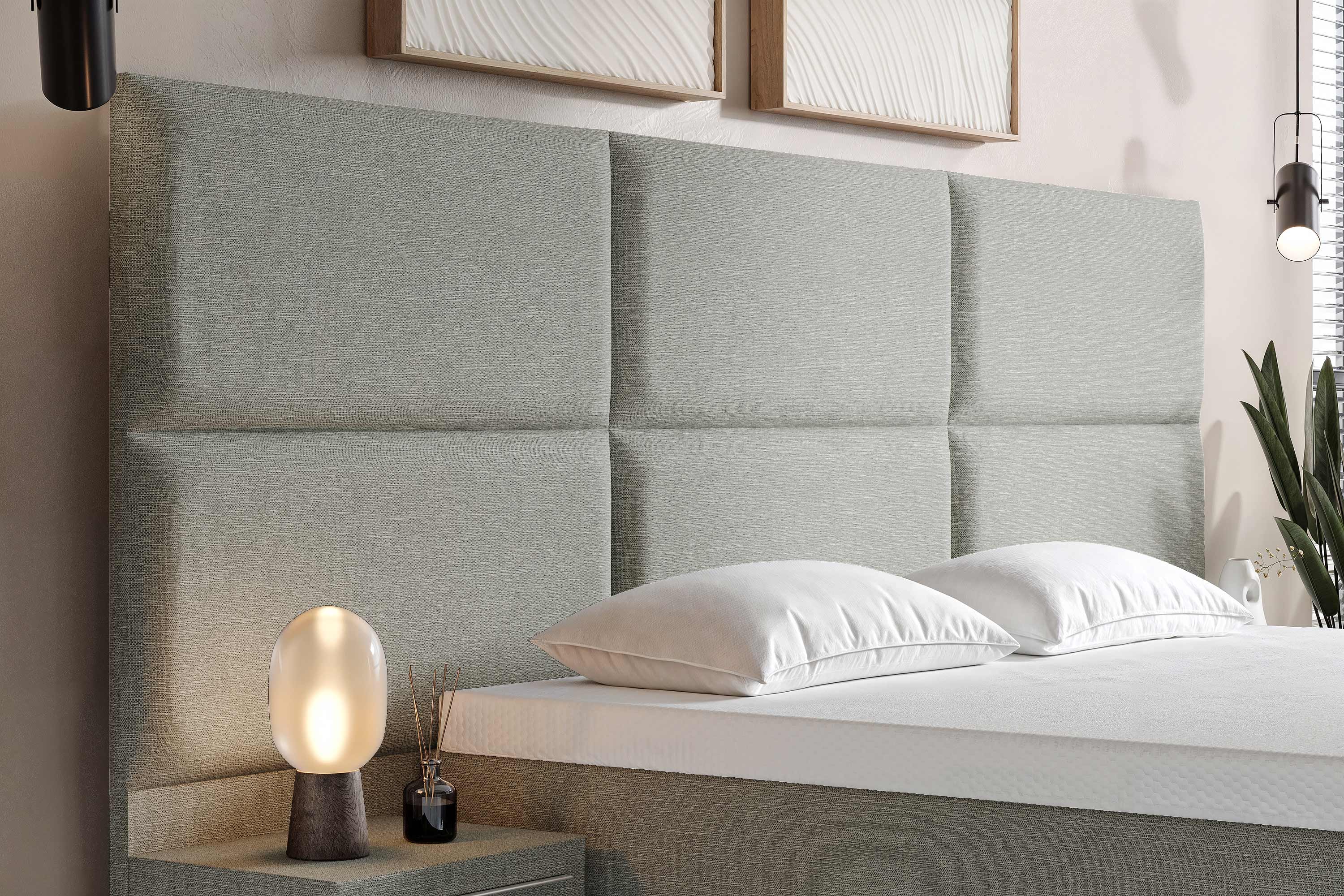 Di-Lara® Athene Boxspringbett mit Matratze und Topper inkl. 2 Nachtkommoden