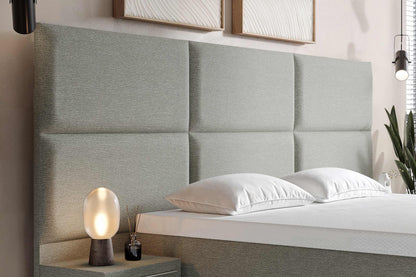 Di-Lara® Athene Boxspringbett mit Matratze und Topper inkl. 2 Nachtkommoden
