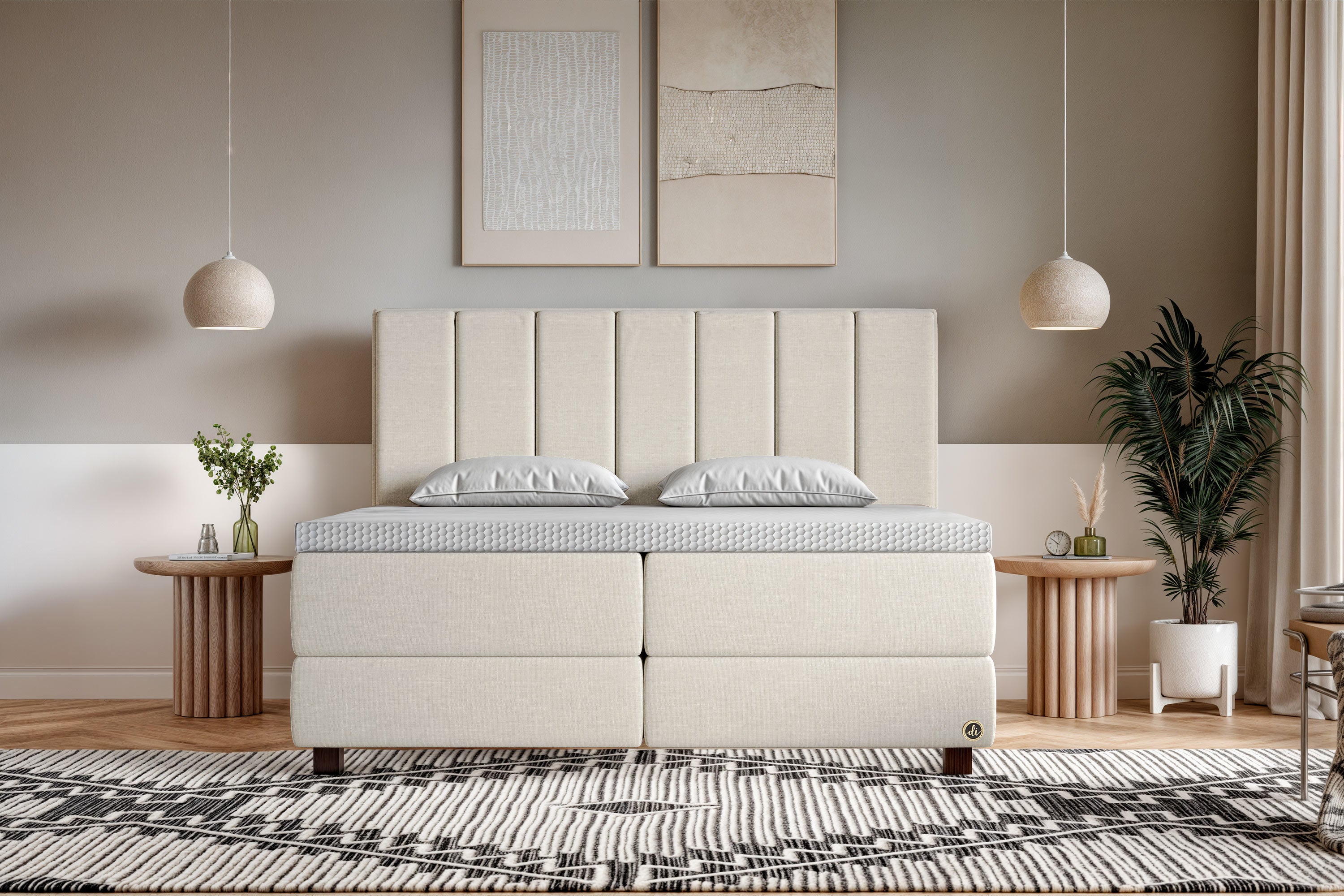 Di-Lara® Belisama Boxspringbett mit Matratze(n) und Topper