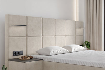 Di-Lara® Cassandra Boxspringbett mit Matratze und Topper inkl. 2 Nachtkommoden