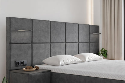 Di-Lara® Cassandra Boxspringbett mit Matratze und Topper inkl. 2 Nachtkommoden