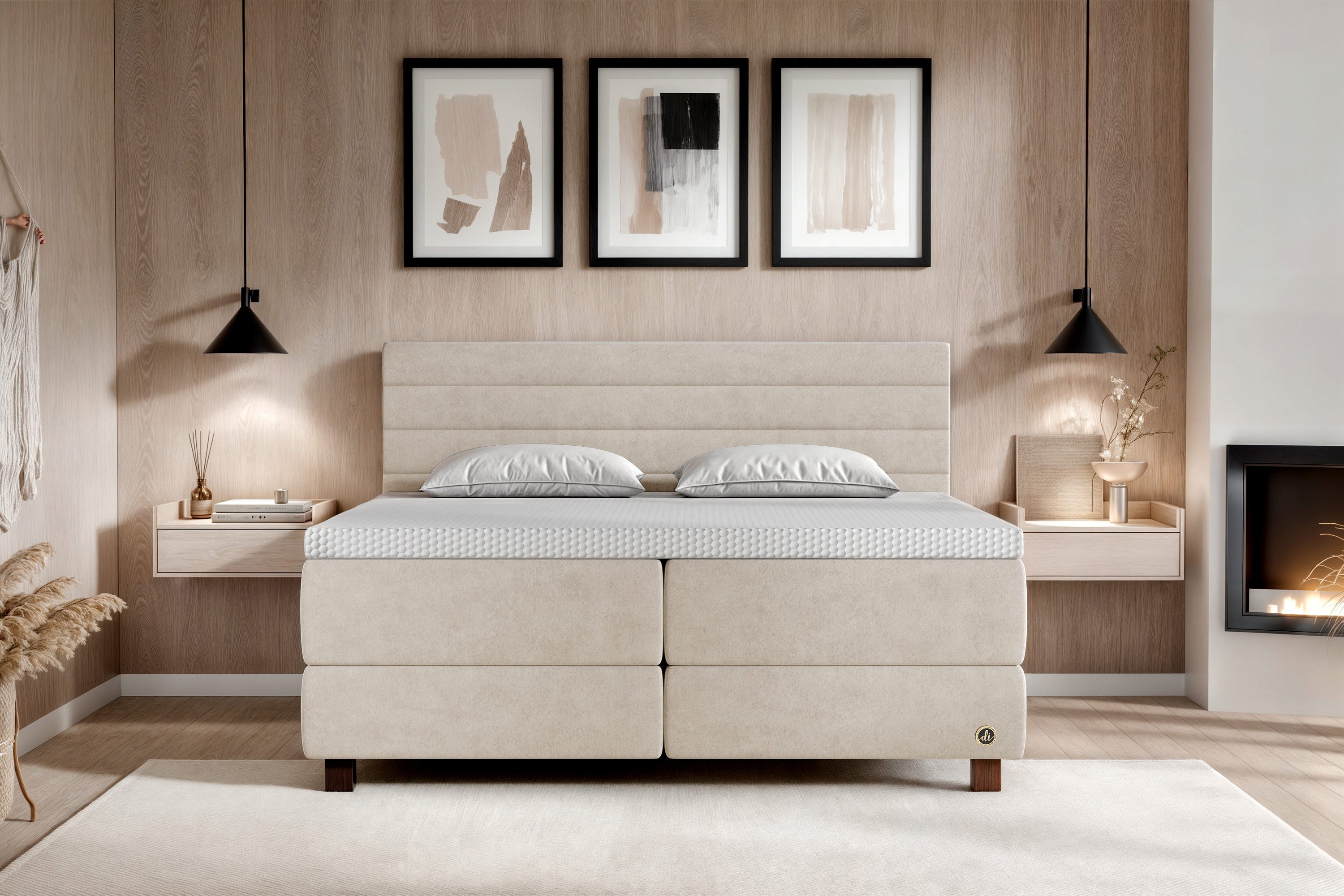 Di-Lara® Eos Boxspringbett mit Matratze und Topper