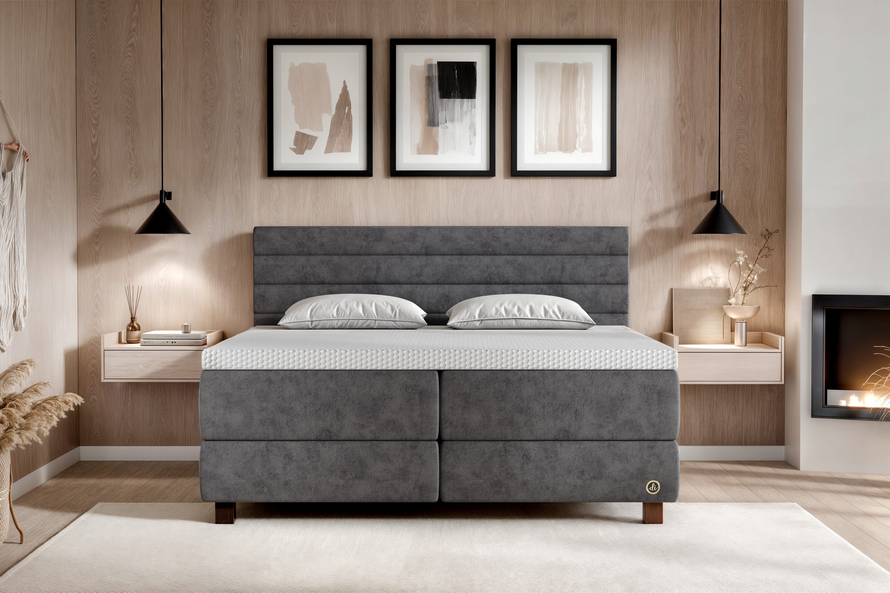 Di-Lara® Eos Boxspringbett mit Matratze und Topper