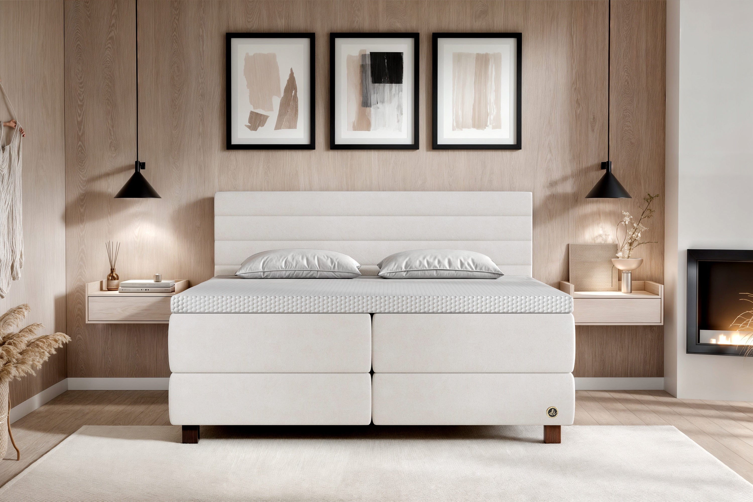 Di-Lara® Eos Boxspringbett mit Matratze und Topper
