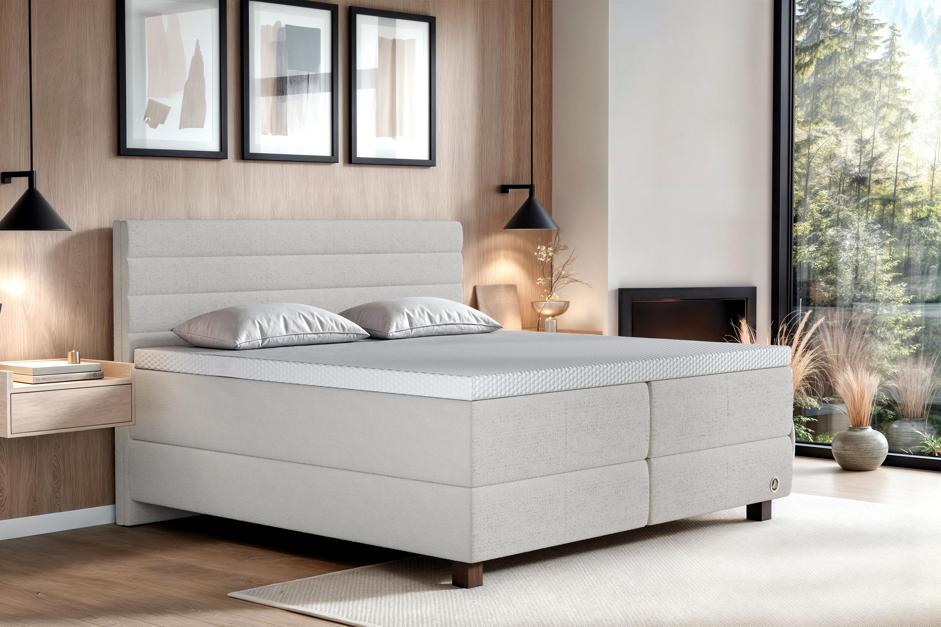 Di-Lara® Eos Boxspringbett mit Matratze und Topper