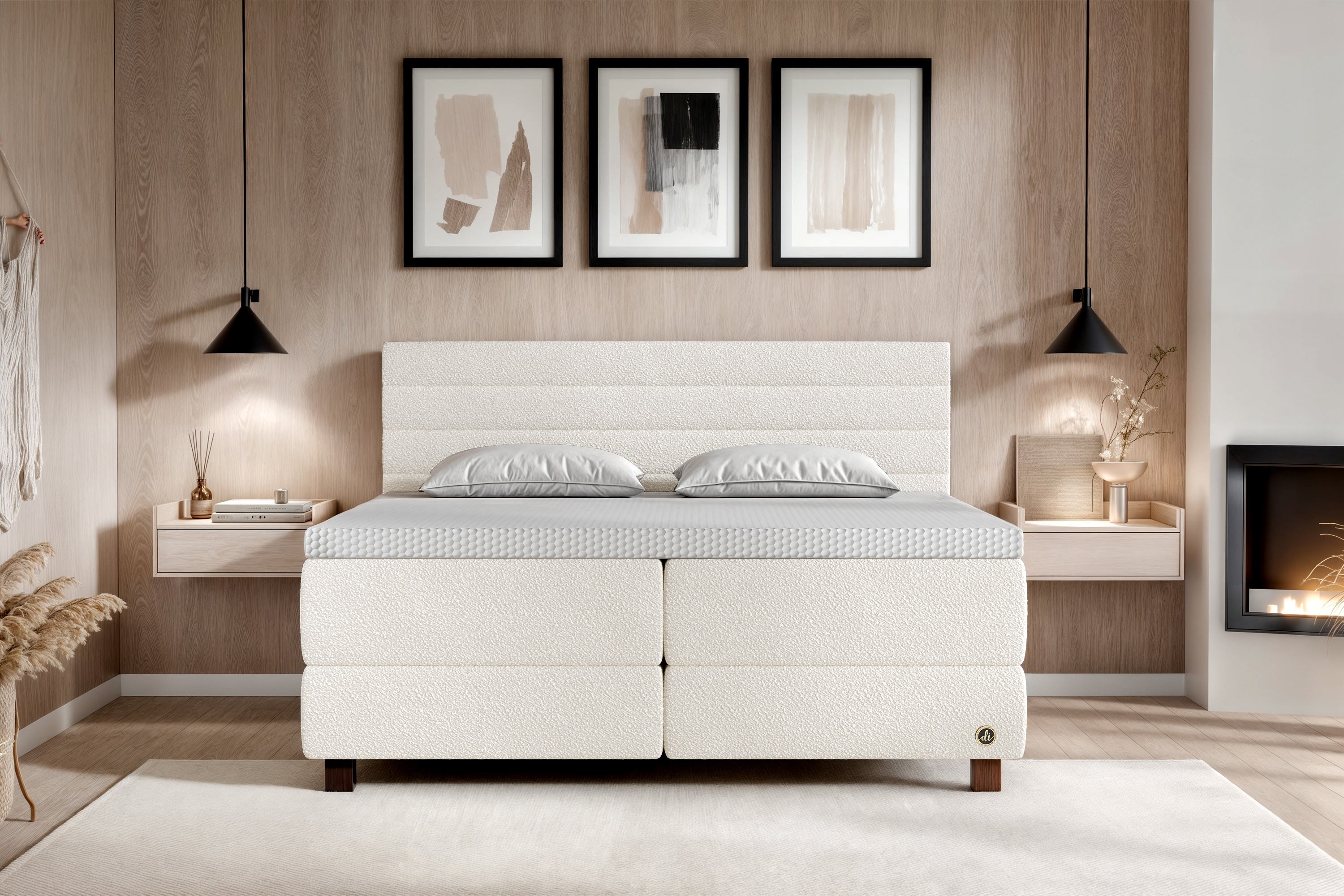 Di-Lara® Eos Boxspringbett mit Matratze und Topper