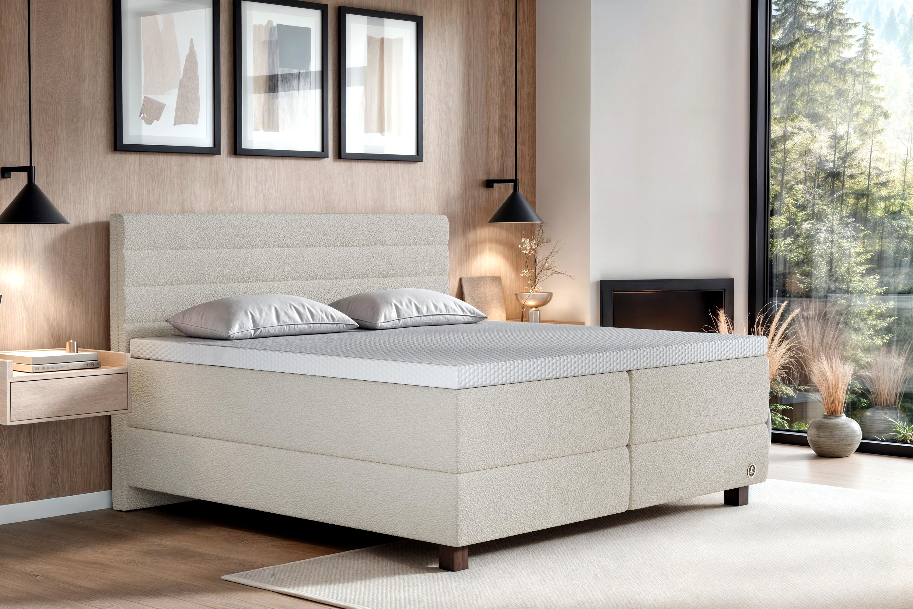 Di-Lara® Eos Boxspringbett mit Matratze und Topper