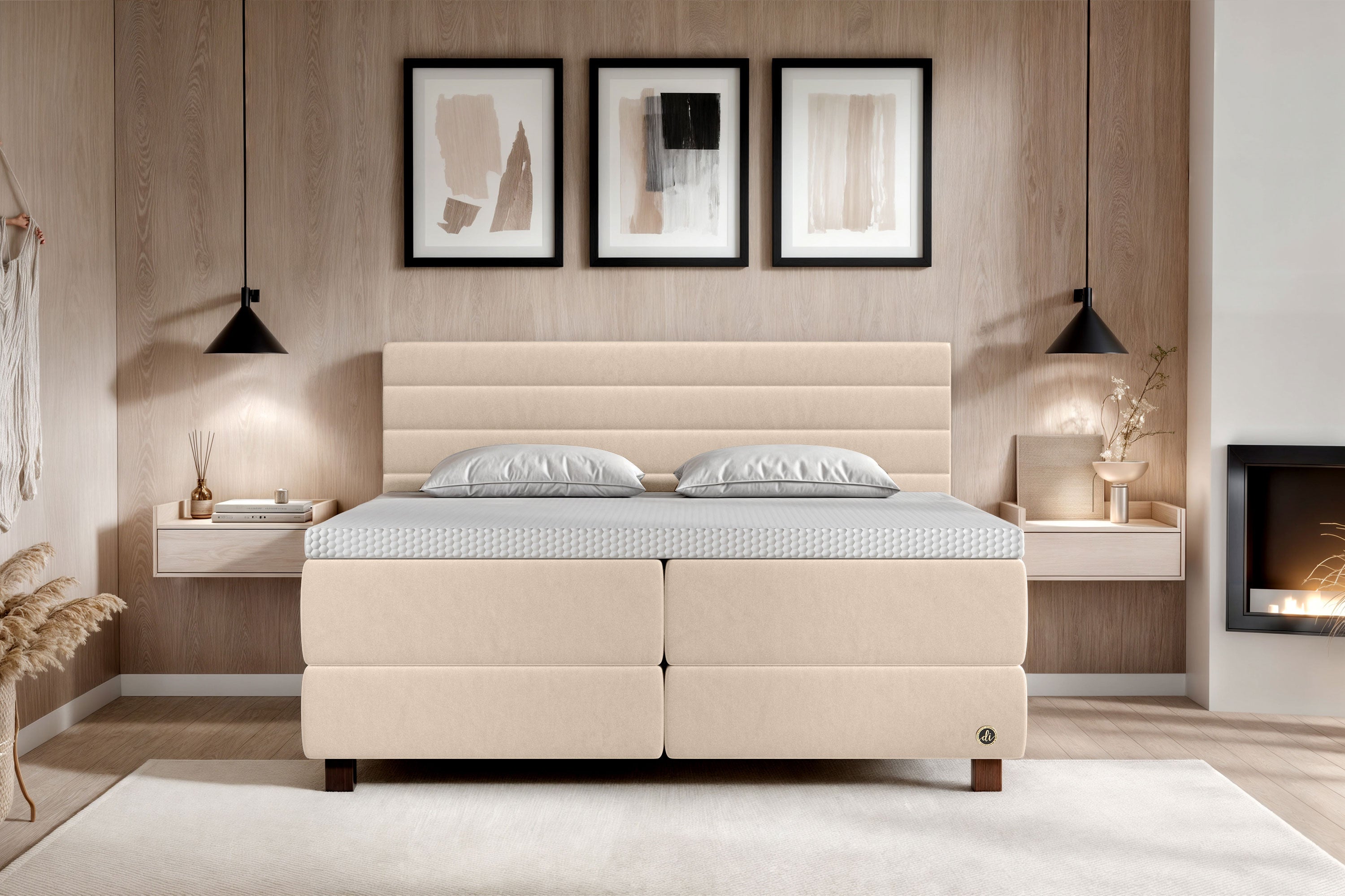 Di-Lara® Eos Boxspringbett mit Matratze und Topper