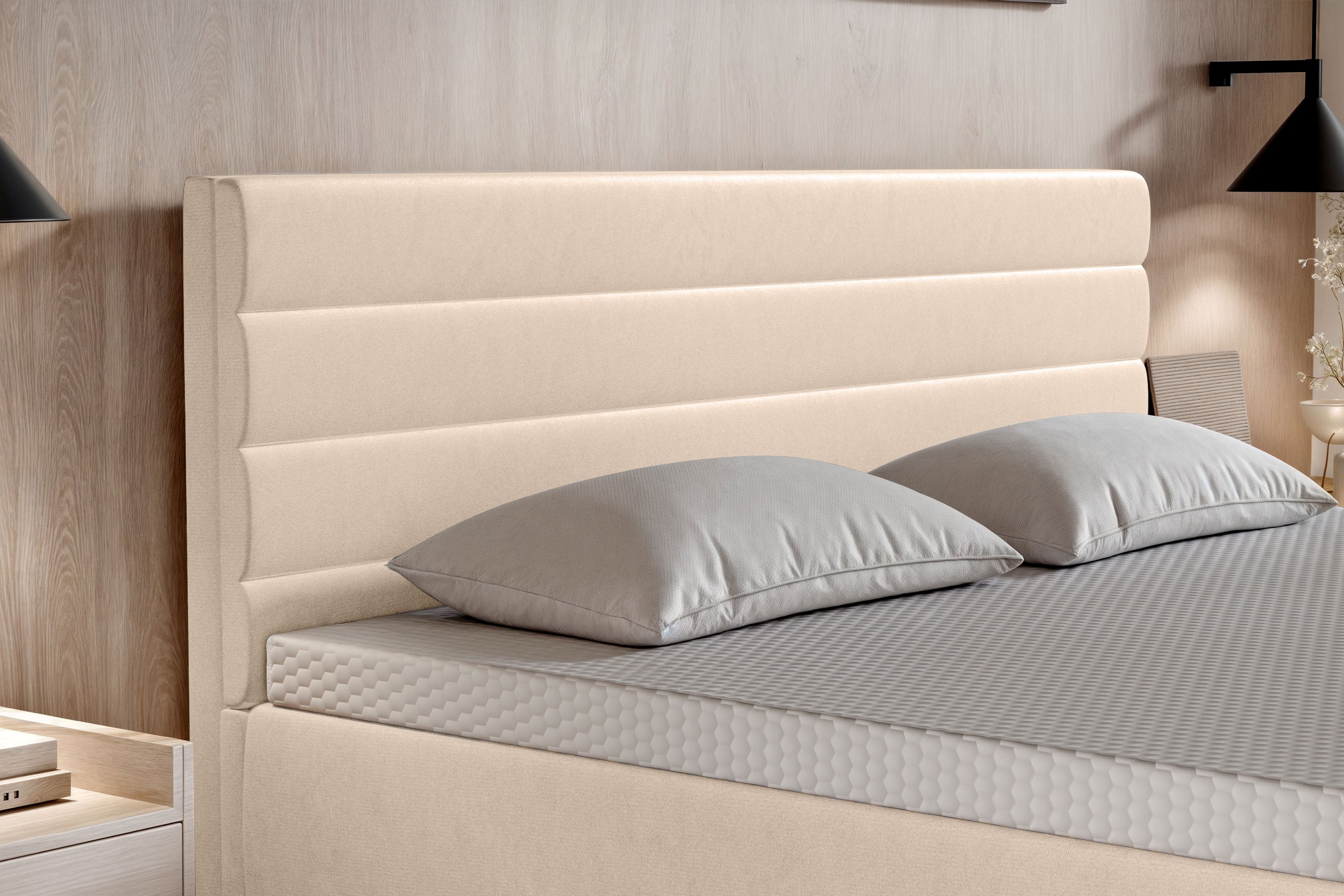 Di-Lara® Eos Boxspringbett mit Matratze und Topper