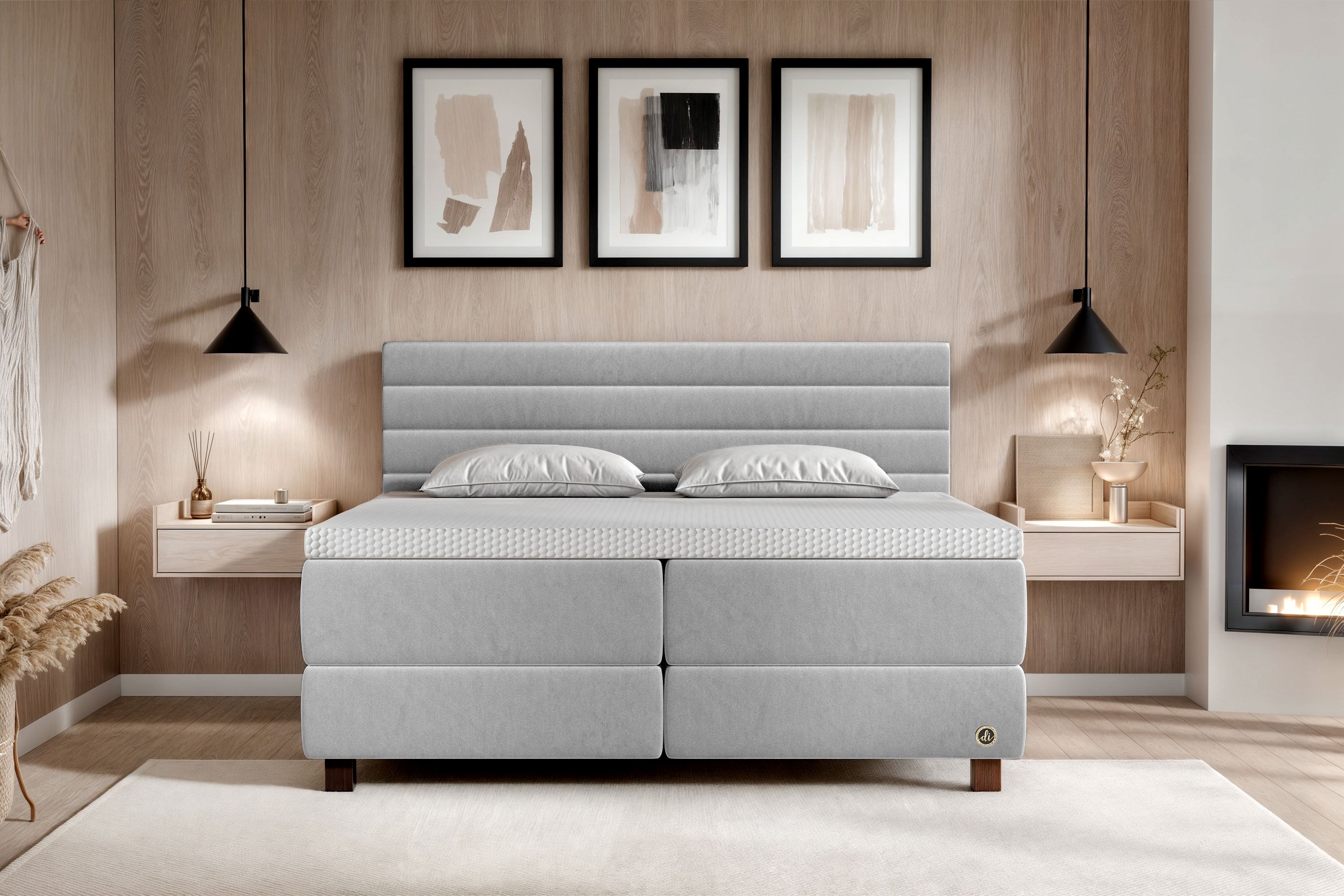 Di-Lara® Eos Boxspringbett mit Matratze und Topper