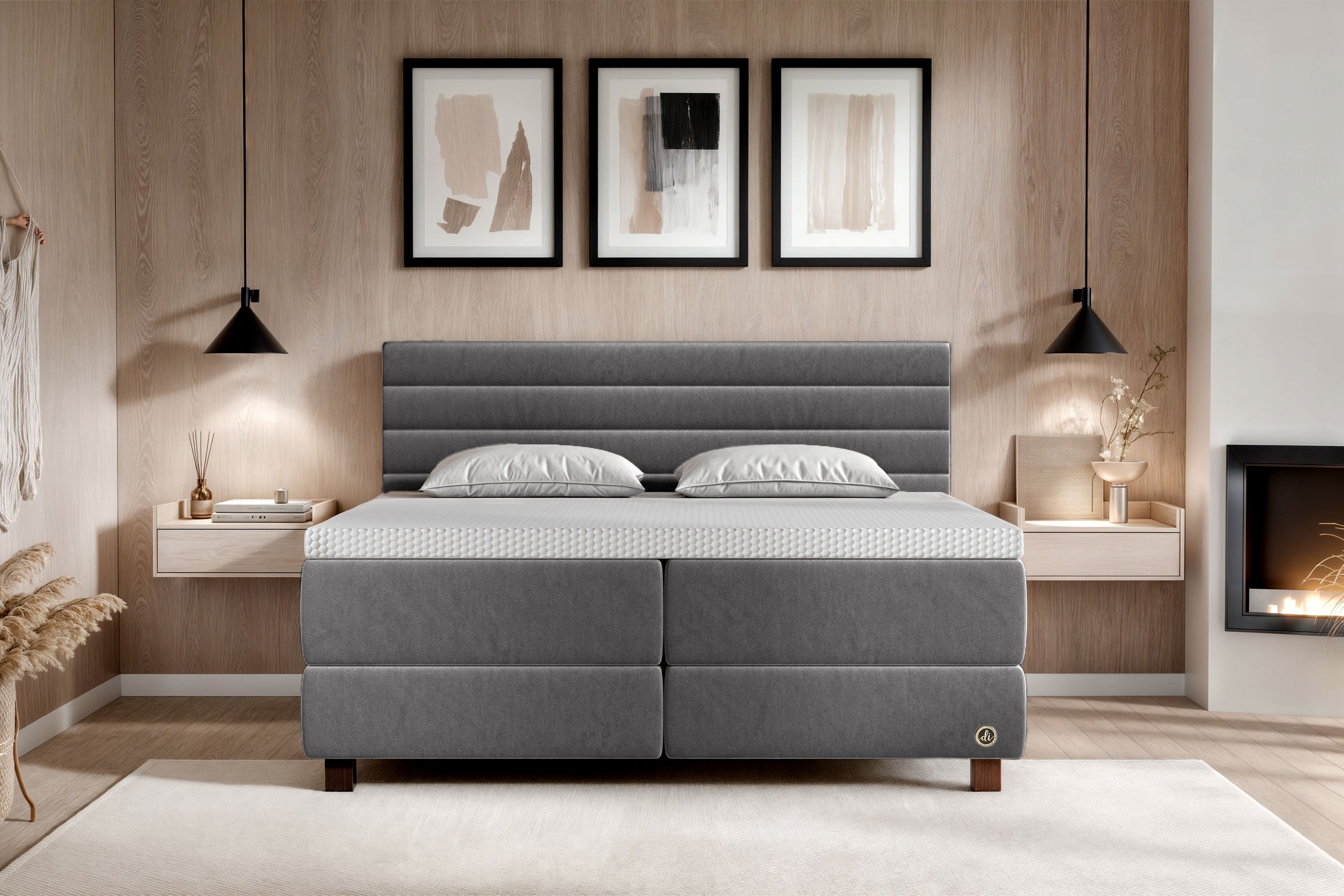 Di-Lara® Eos Boxspringbett mit Matratze und Topper