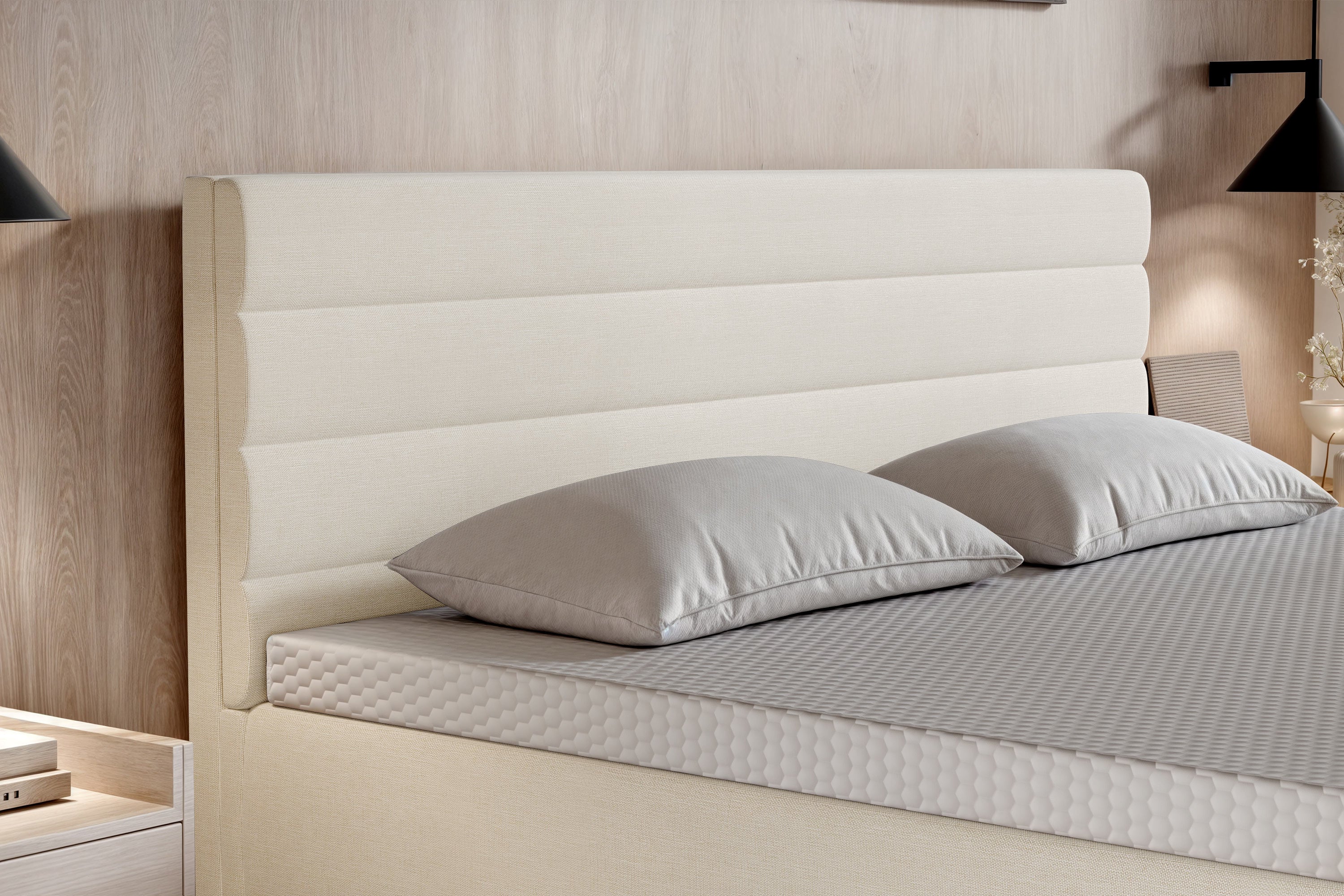 Di-Lara® Eos Boxspringbett mit Matratze und Topper