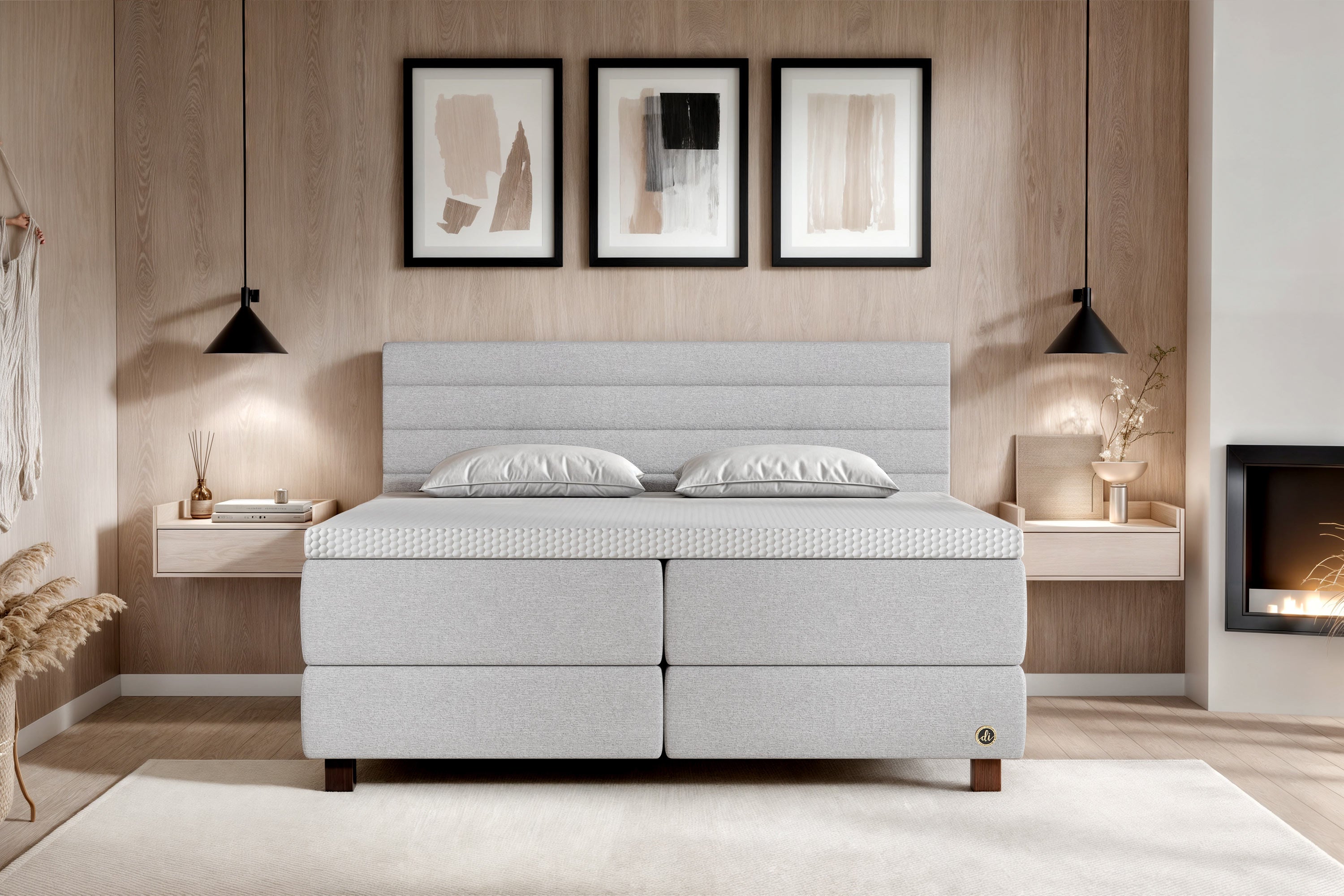 Di-Lara® Eos Boxspringbett mit Matratze und Topper