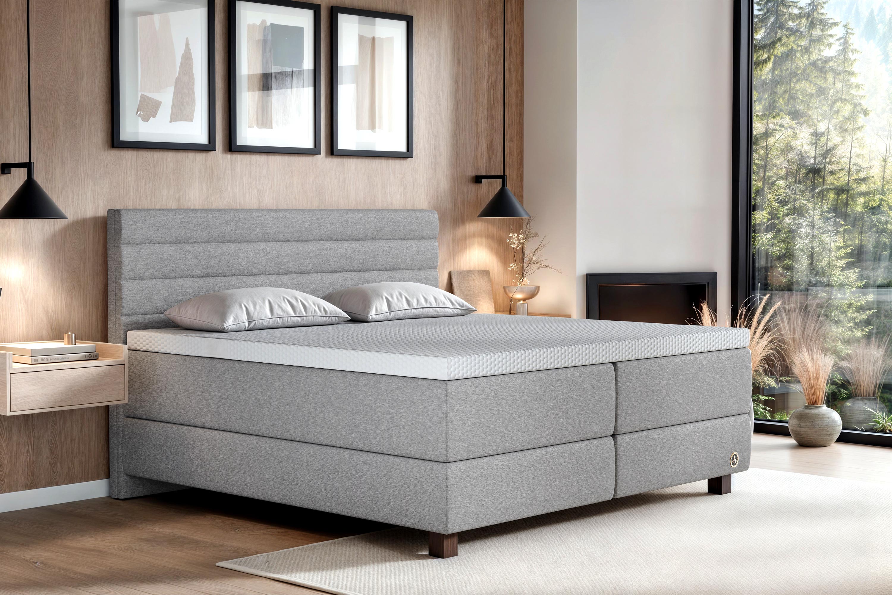 Di-Lara® Eos Boxspringbett mit Matratze und Topper