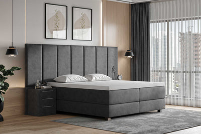 Di-Lara® Victoria Boxspringbett mit Matratze(n) und Topper inkl. 2 Nachtkommoden